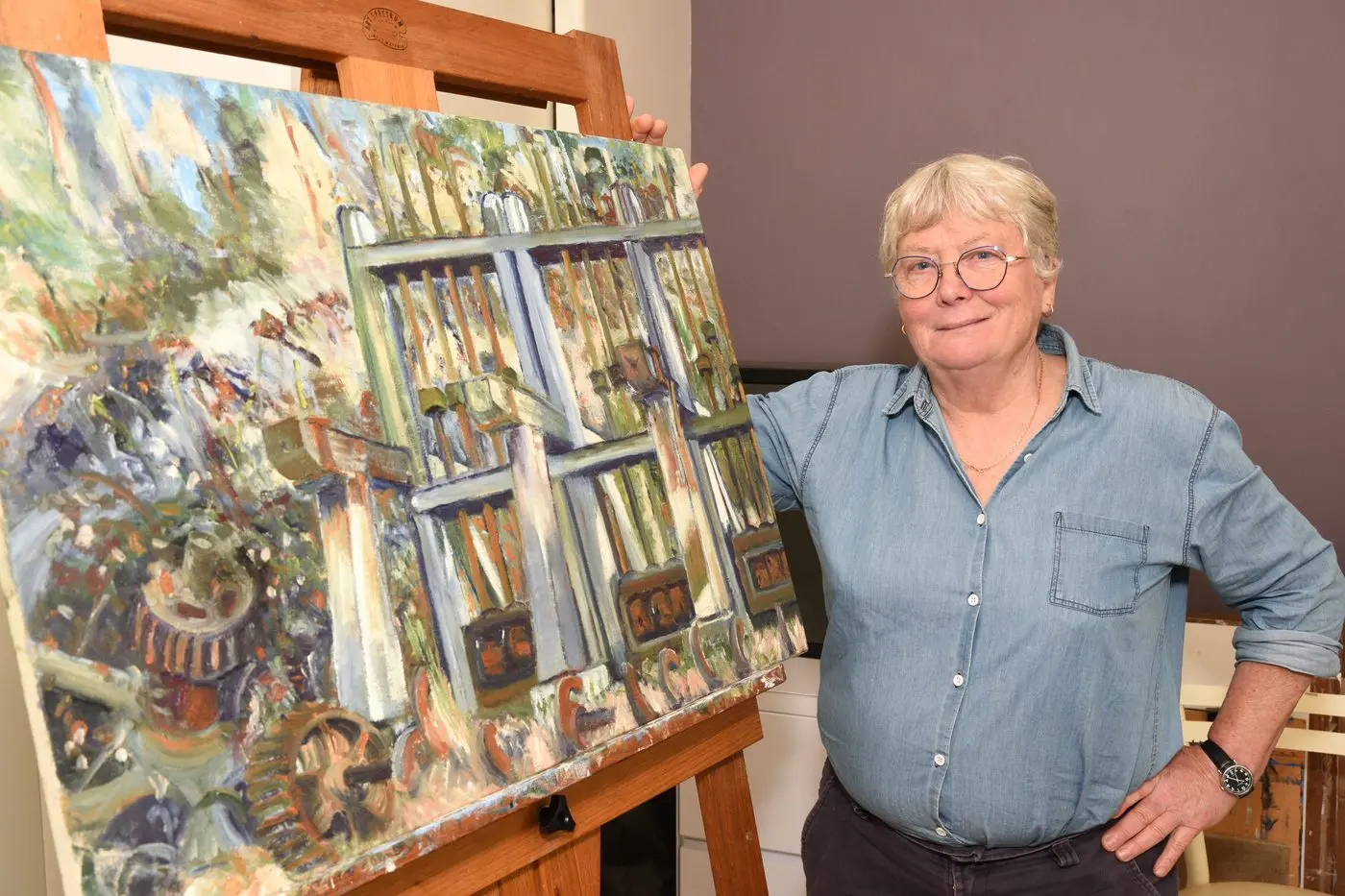 INDUSTRIAL HISTORY: Marian Gordon explores the history of the North East in her new exhibition at the Art Gallery on Ovens. PHOTO: Kurt Hickling