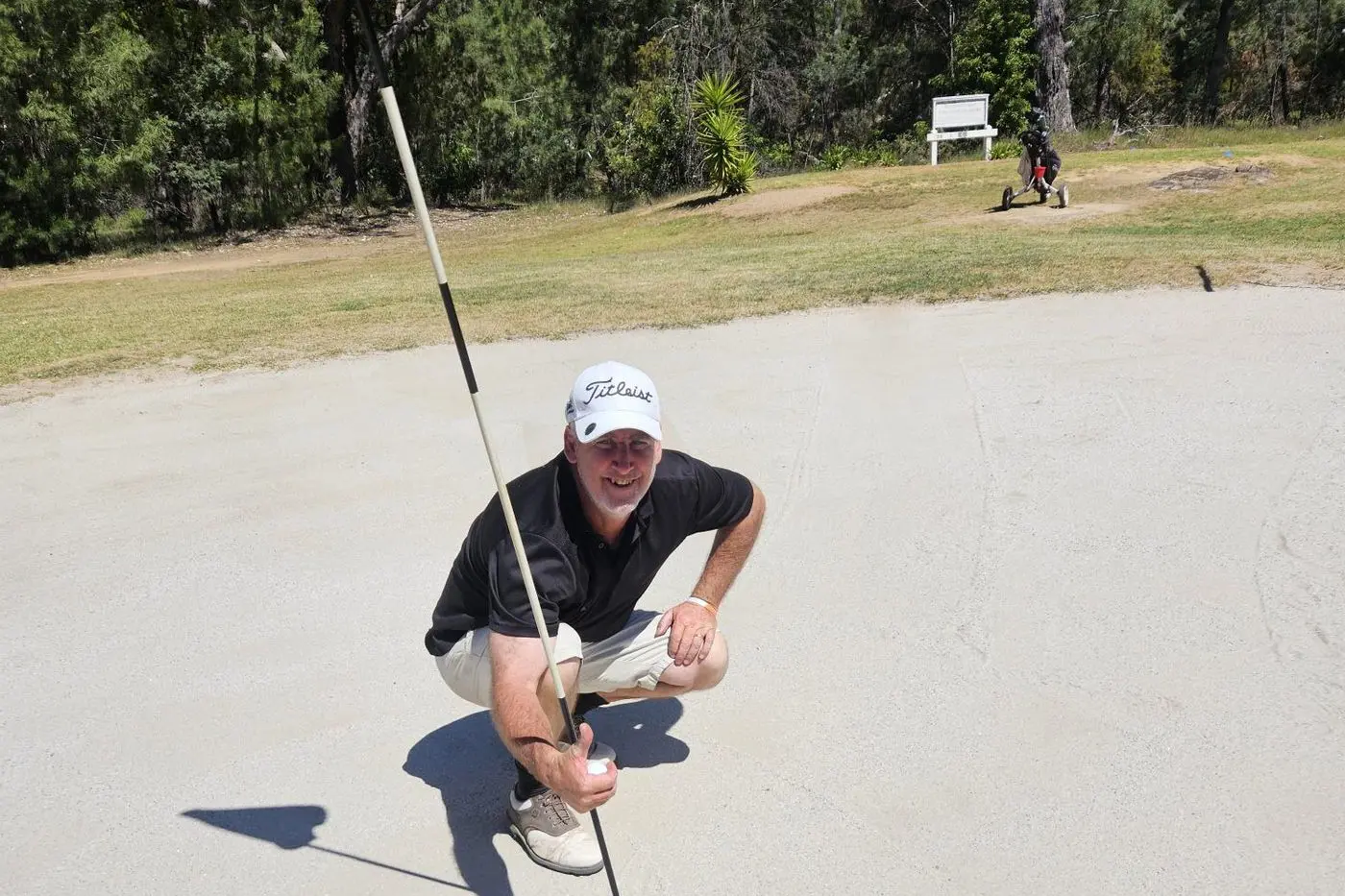 THE MAILMAN: Darren Edwards secured his victory on the last hole to give his section 1 pennant team a 3/2 victory over Wodonga.
