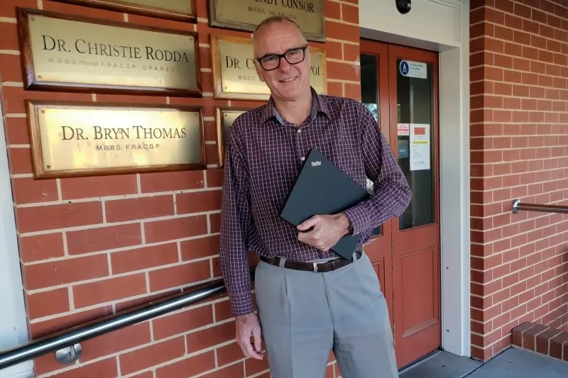 VACCINATION NUDGE: Beechworth Surgery Practice manager John McColl suggests people get there flu shots sooner than later and for people to stay in contact with the surgery. PHOTO: Coral Cooksley 