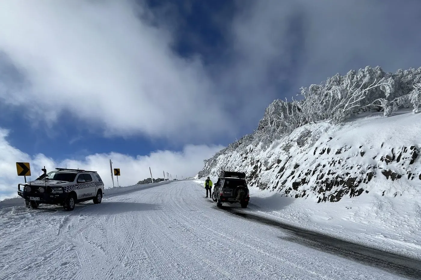 THIN ICE: Police have reported multiple incidents of motorists needing to be extracted from alpine roads this snow season.