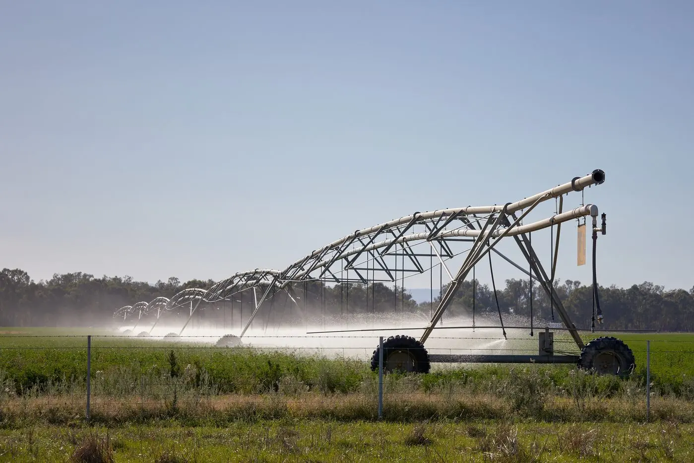UPGRADE\\'S ON THE WAY: A similar pivot irrigator, pictured in Wangaratta, will most likely be used following the completion of a $12 million  upgrade of the Rutherglen/Wahgunyah wastewater treatment plant.