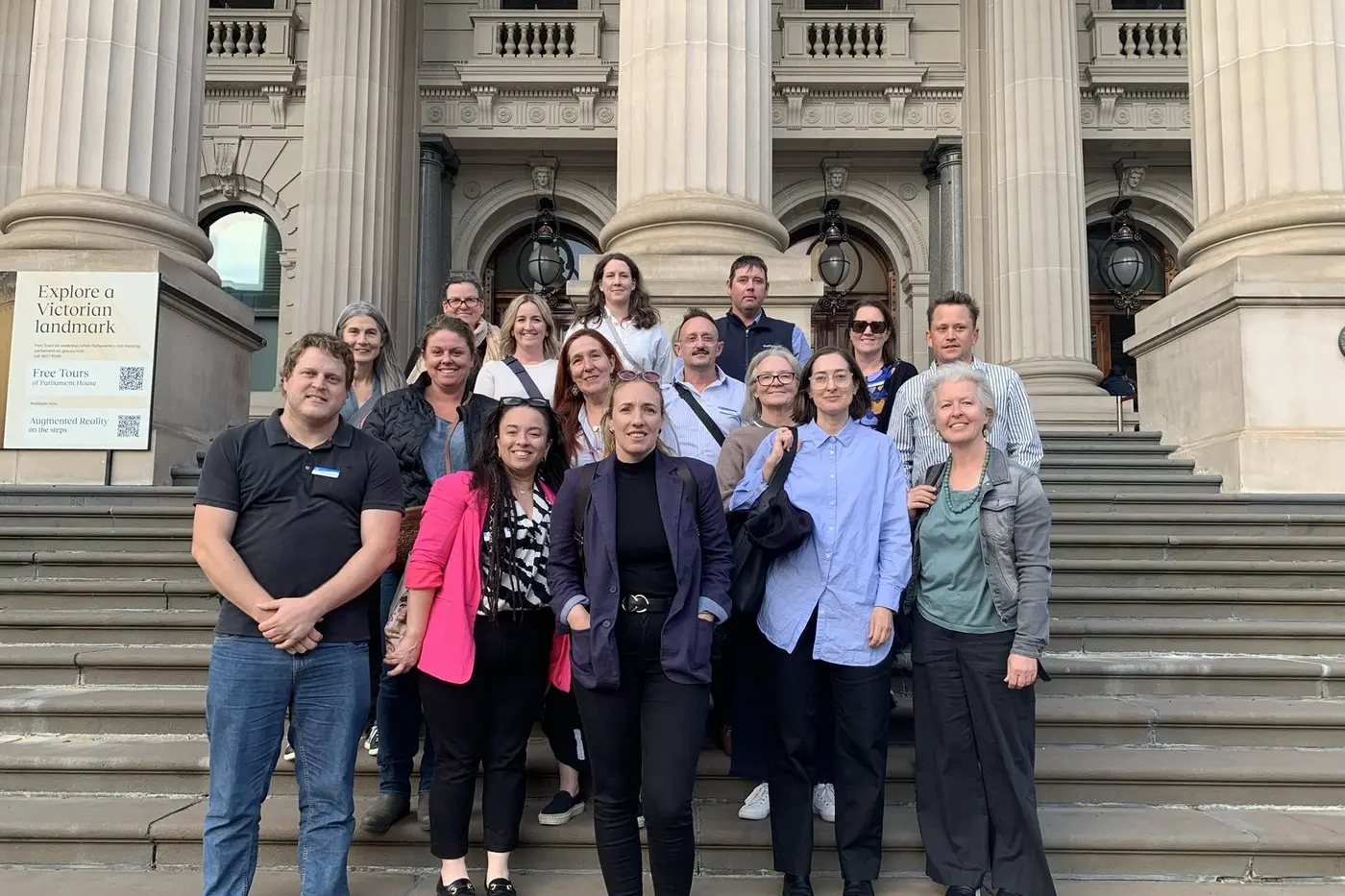 EXPLORING: The 2025 Alpine Valleys Community Leadership Program cohort enjoys a study tour of Melbourne.
