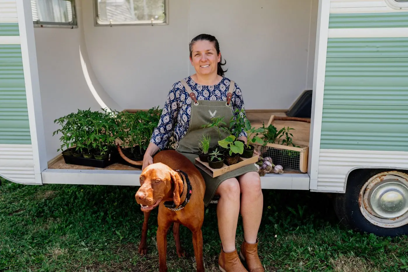 NETWORKER: Yackandandah Community Centre\\u2019s Jane Murphy loves interacting with local groups, connecting them to collaborations and delivering community development projects and programs with the team. Photographed with her pet pooch Buddy. PHOTO: Wildlings Photography