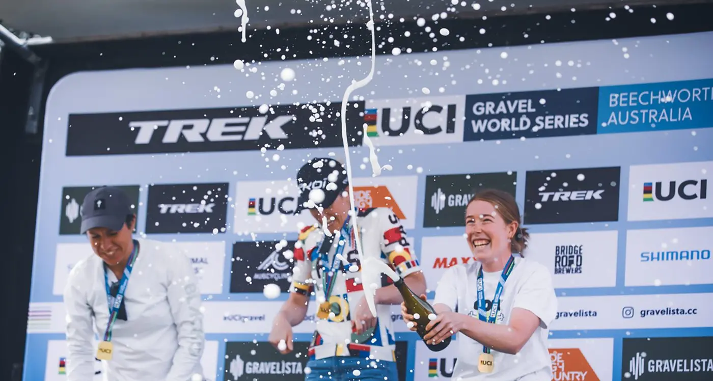 Gravelista pedaling Beechwoth on global stage