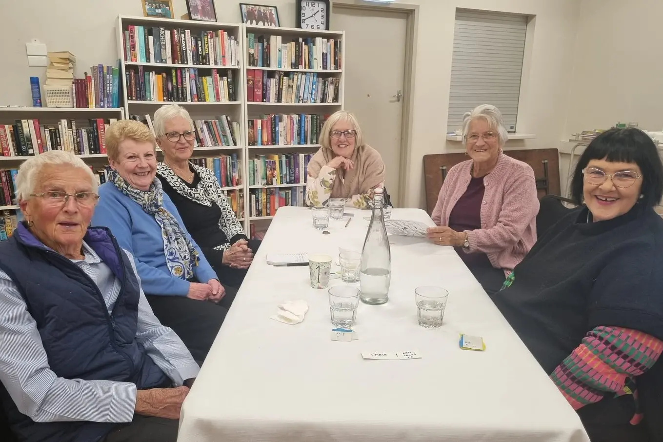 TRIVIA TIME: Local Red Cross Branch members Shirley May (left), Julia Smith, Margaret Harms, Marieanne Atkins, Helen McIntosh and Helen Roberson teamed up for last month\\u2019s CWA trivia event. PHOTO: Kathryn Chivers.