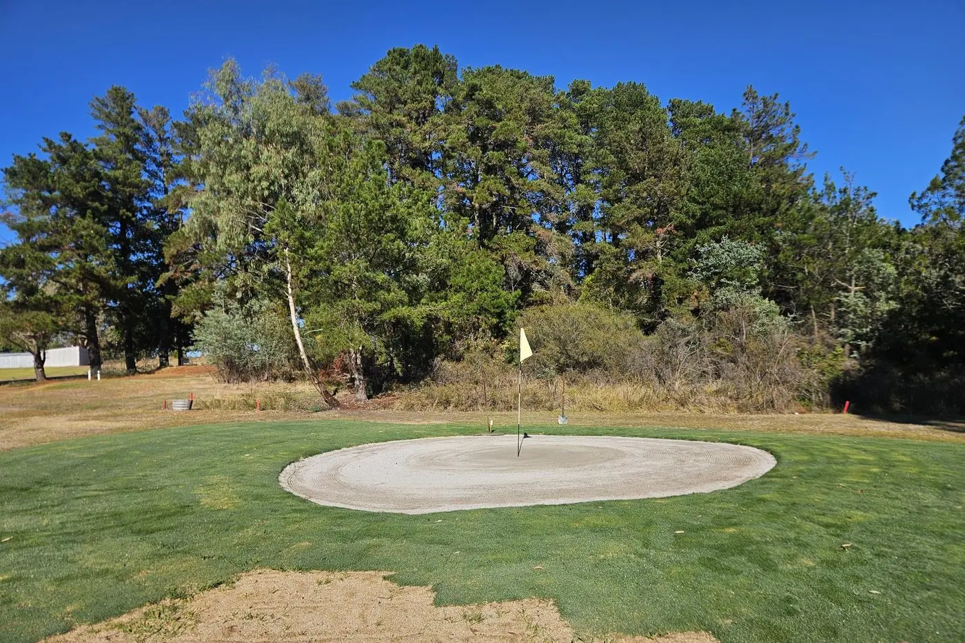 OPEN FOR PLAY: The new look 3rd green of the Beechworth golf course opened along with the 2nd green after weeks of redevelopment works.