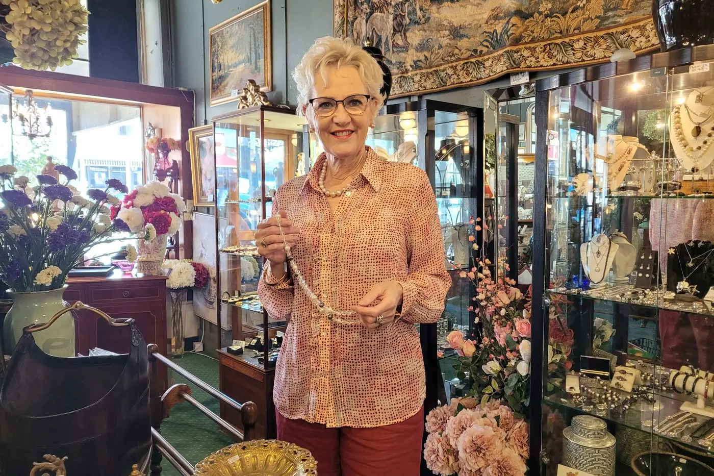 SHEER JOY: The Finer Things in Life\\u2019s Elizabeth Mason loves her vintage-designed and hand-crafted jewellery, homewares and her customers. PHOTOS: Coral Cooksley