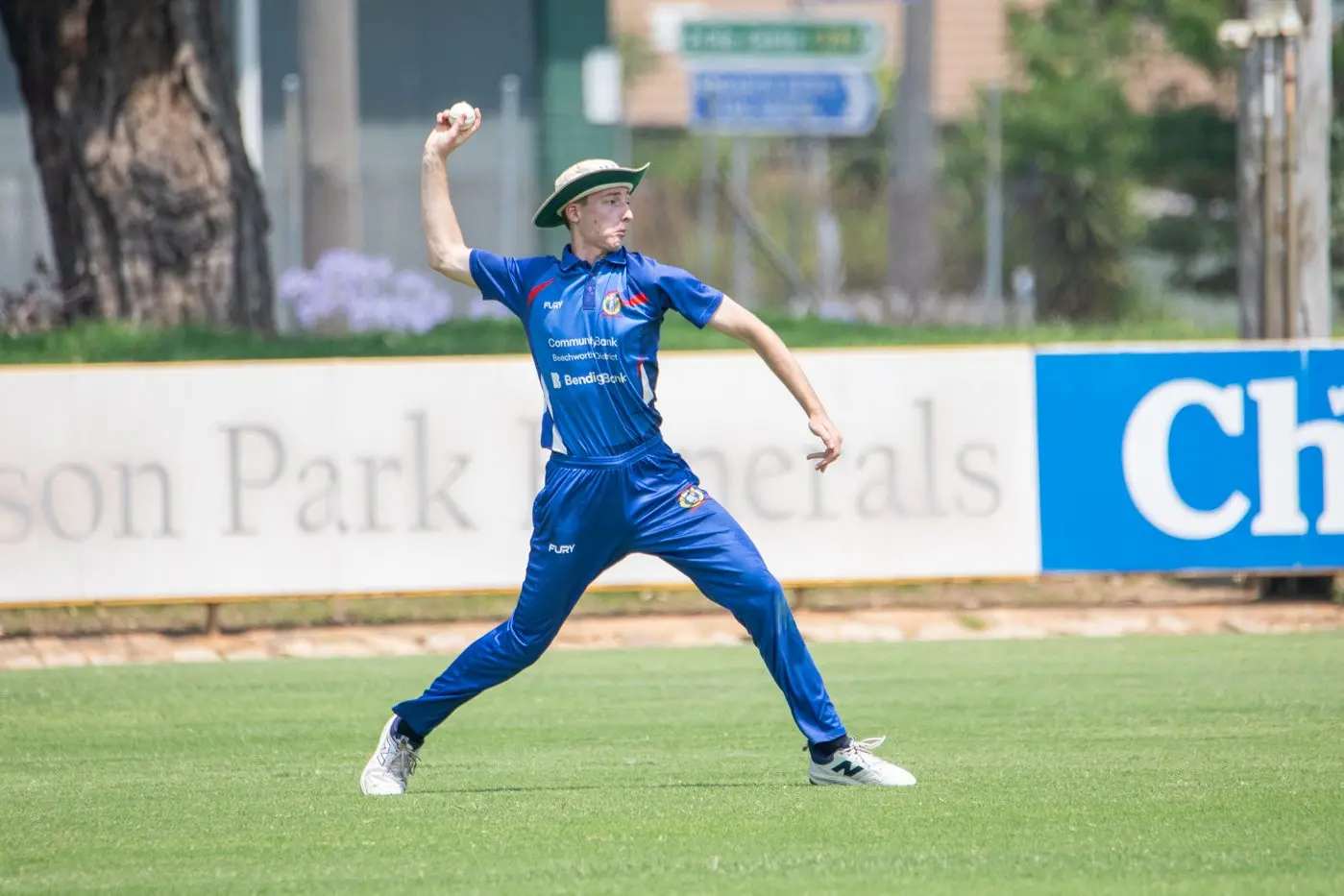 RIP IT IN: Tim Cogger was a force with the ball for Beechworth last weekend taking 3/25 off 13 overs.