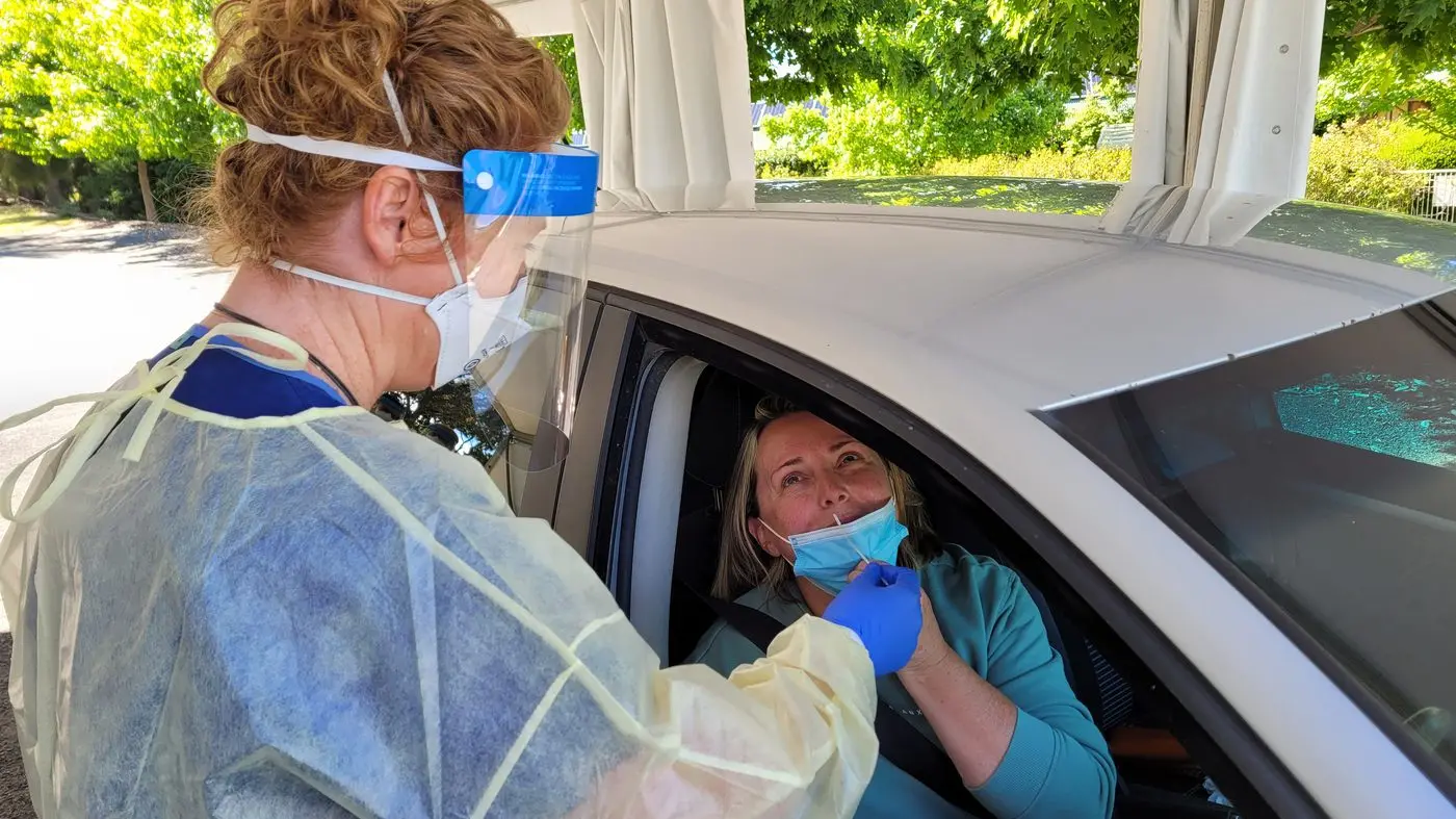 COVID–19 drive through testing clinic opened