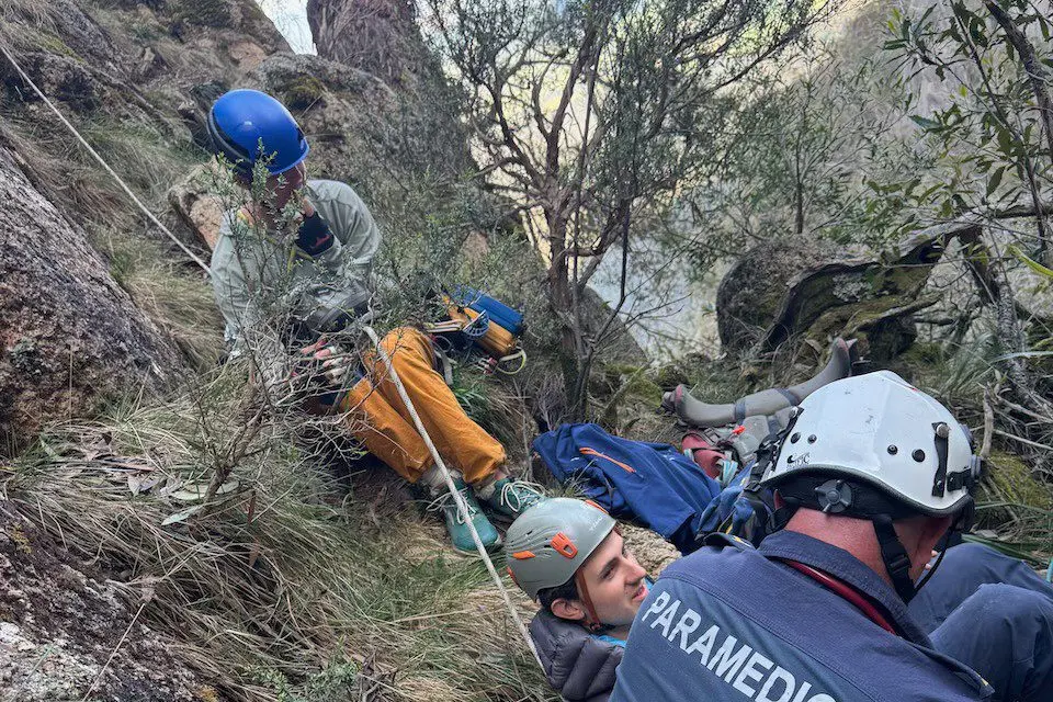 STAY SAFE: Mount Buffalo National Park has been the site of eight rescues this year, including this one on November 16.