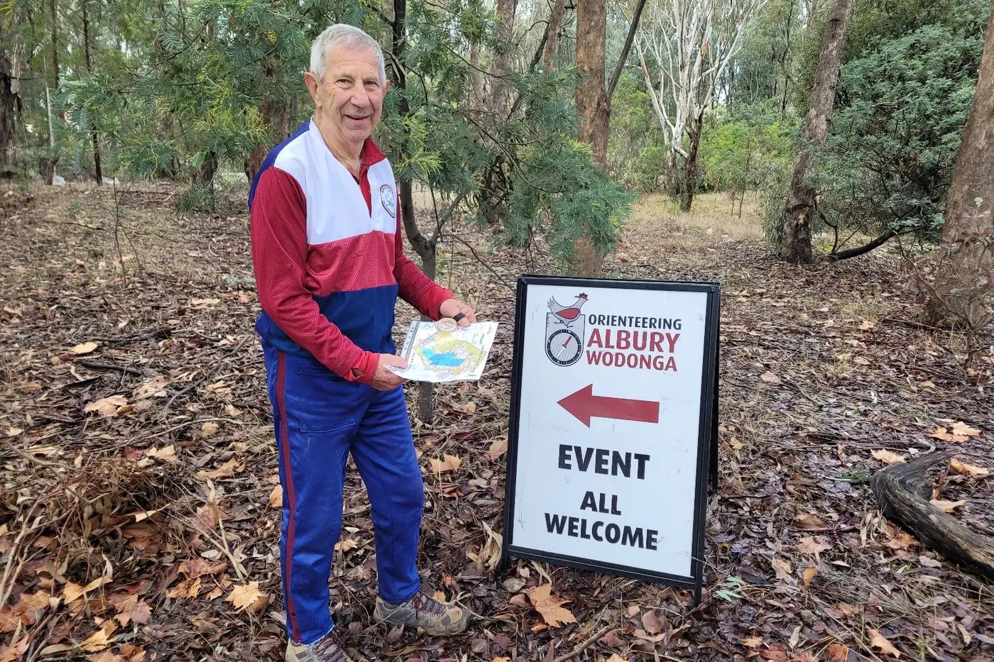 EXPERIENCED ORIENTEER: Stanley\\u2019s Leigh Privett and member of the Albury Wodonga Orienteering Club invites people of all ages to have a go at orienteering at next week\\u2019s event. PHOTO: Coral Cooksley