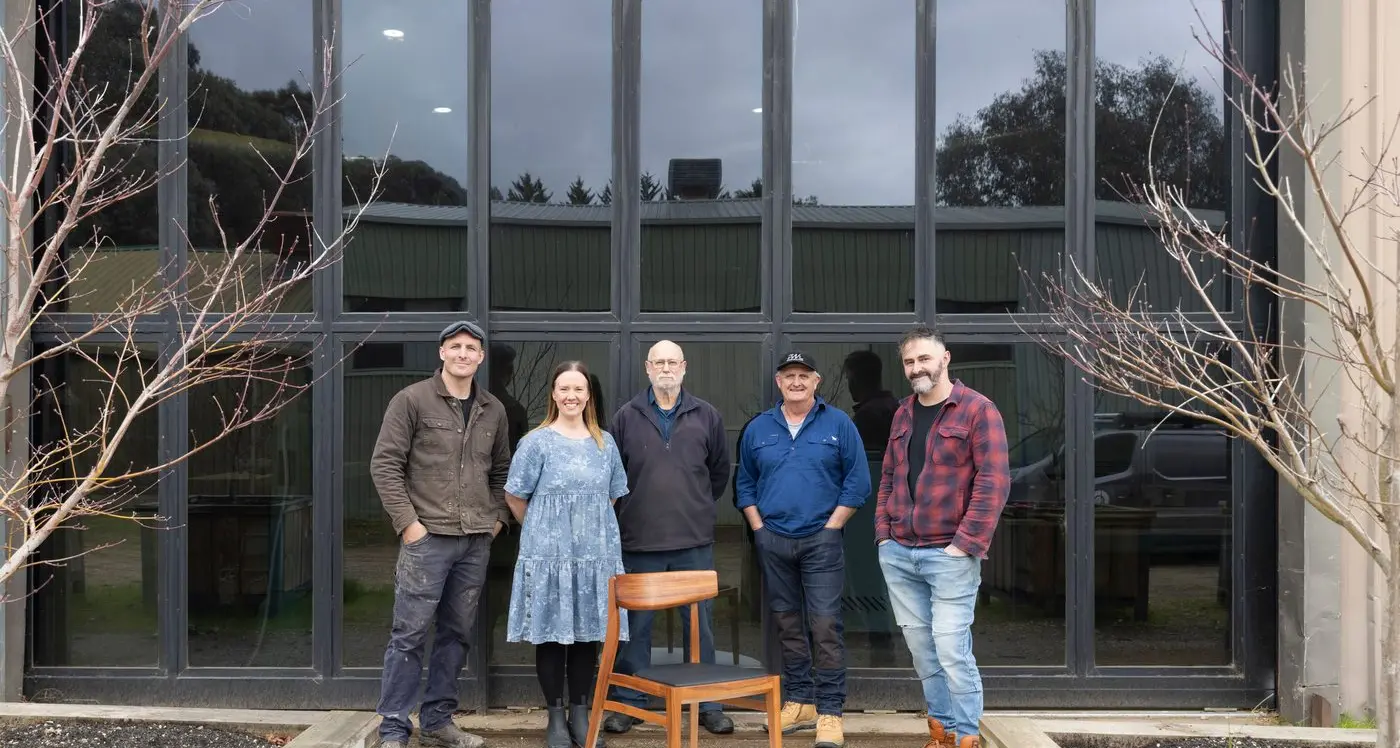 Community collaboration at its finest, with local furniture in Parliament