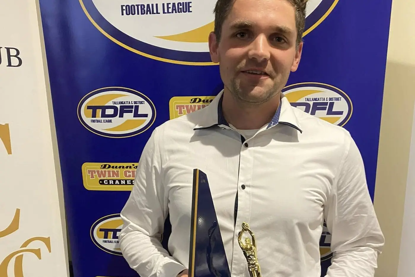 MORE SILVERWARE: Cam Fendyk impressed again with voters at the Tallangatta league Barton medal count on Monday, coming runner up.