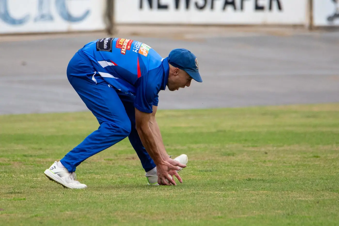 CENTURY MAKER: Kayde Surrey mops up in the field before making 107 in Beechworth\\'s batting innings. PHOTOS: Marc Bongers