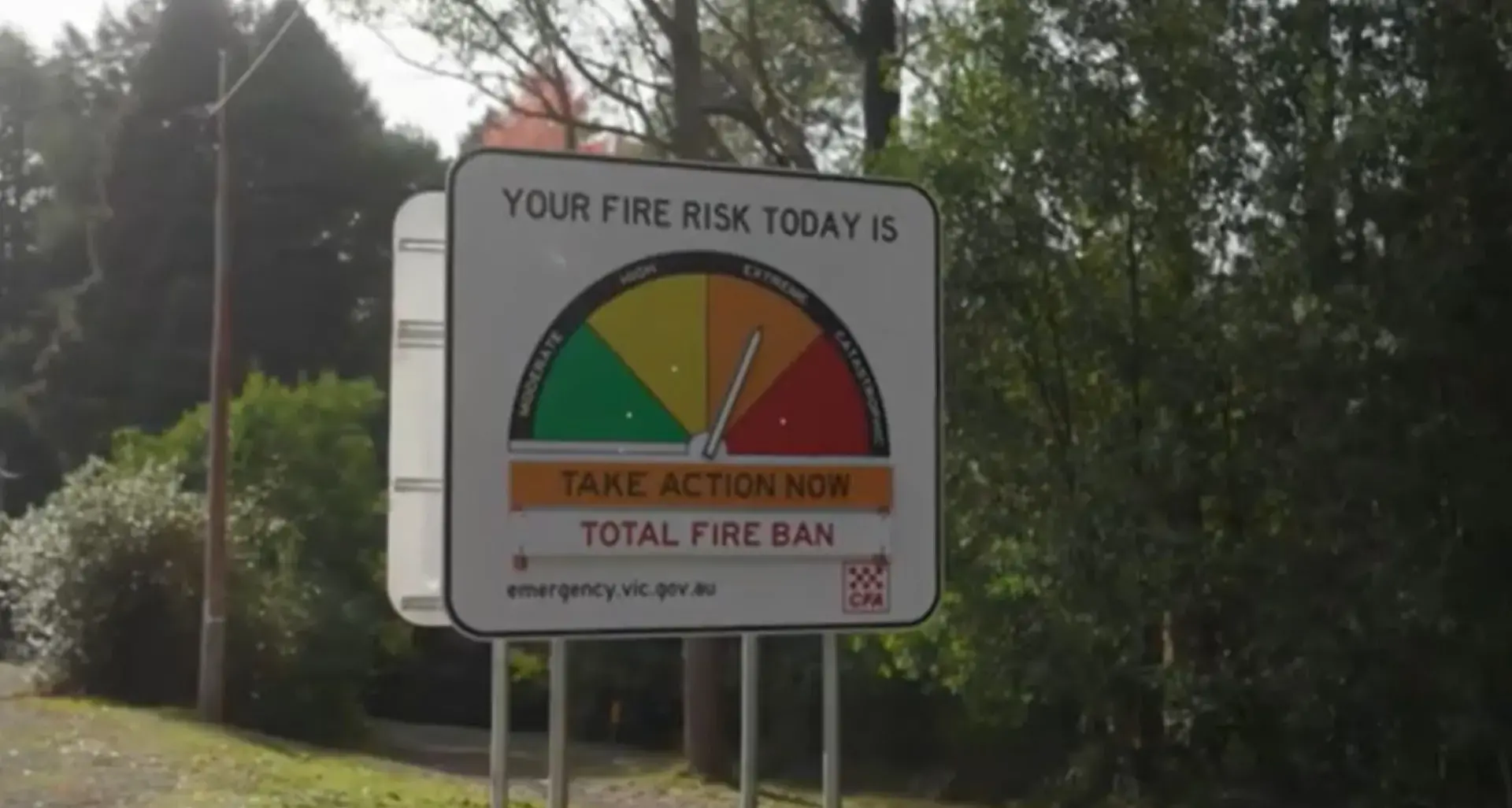 Total Fire Ban for North East on Thursday