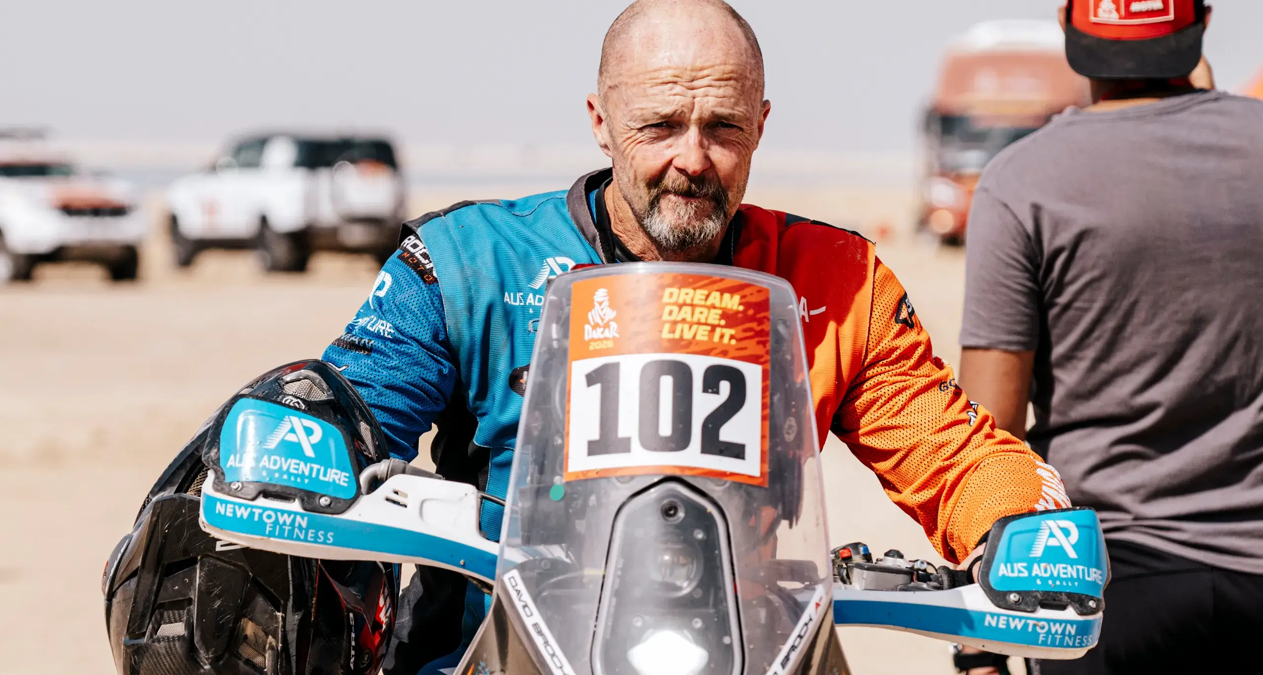 Held together by sticky tape, Brock conquers the Saudi sands