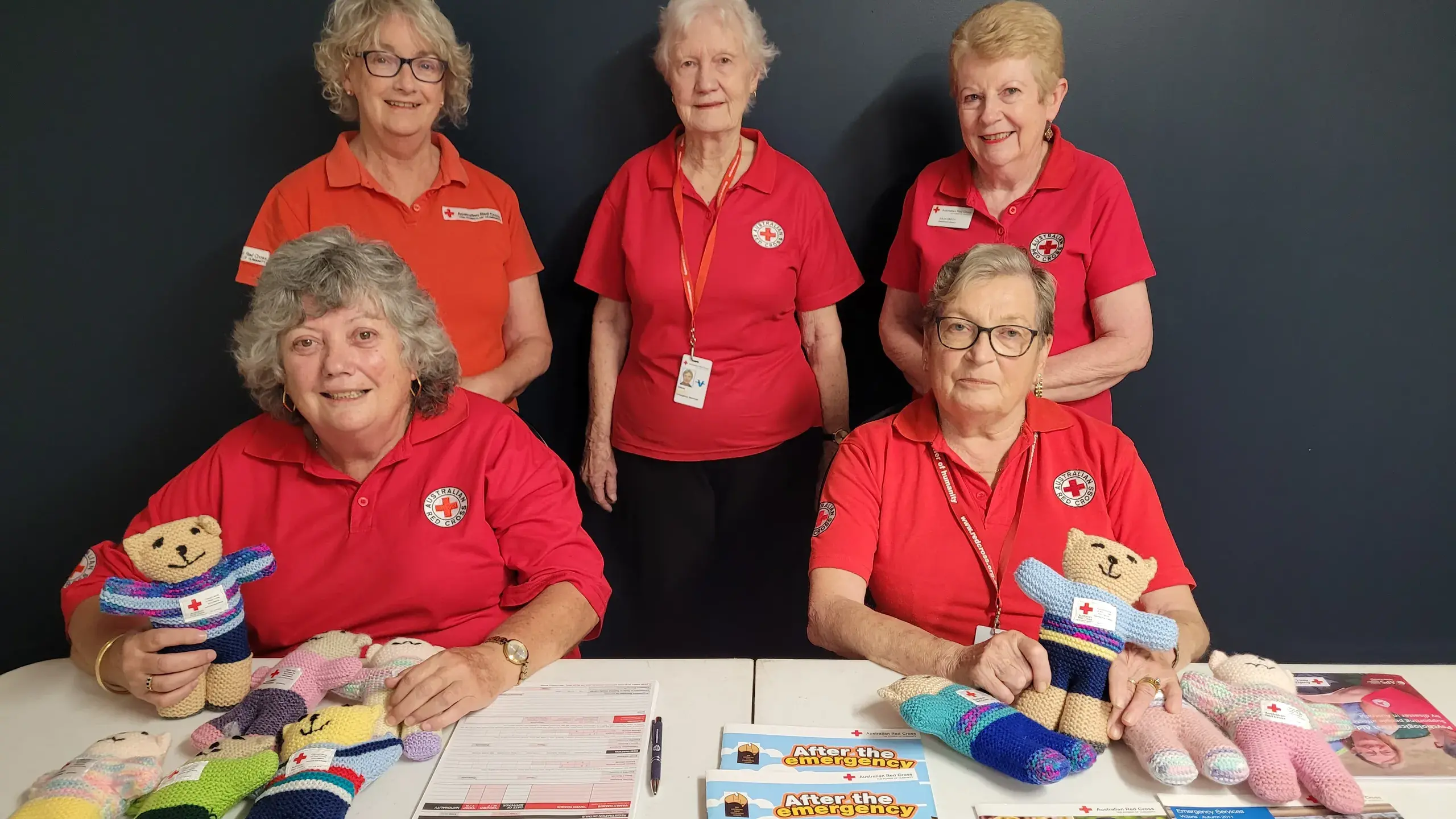 Local Red Cross trained volunteers give support during bushfires
