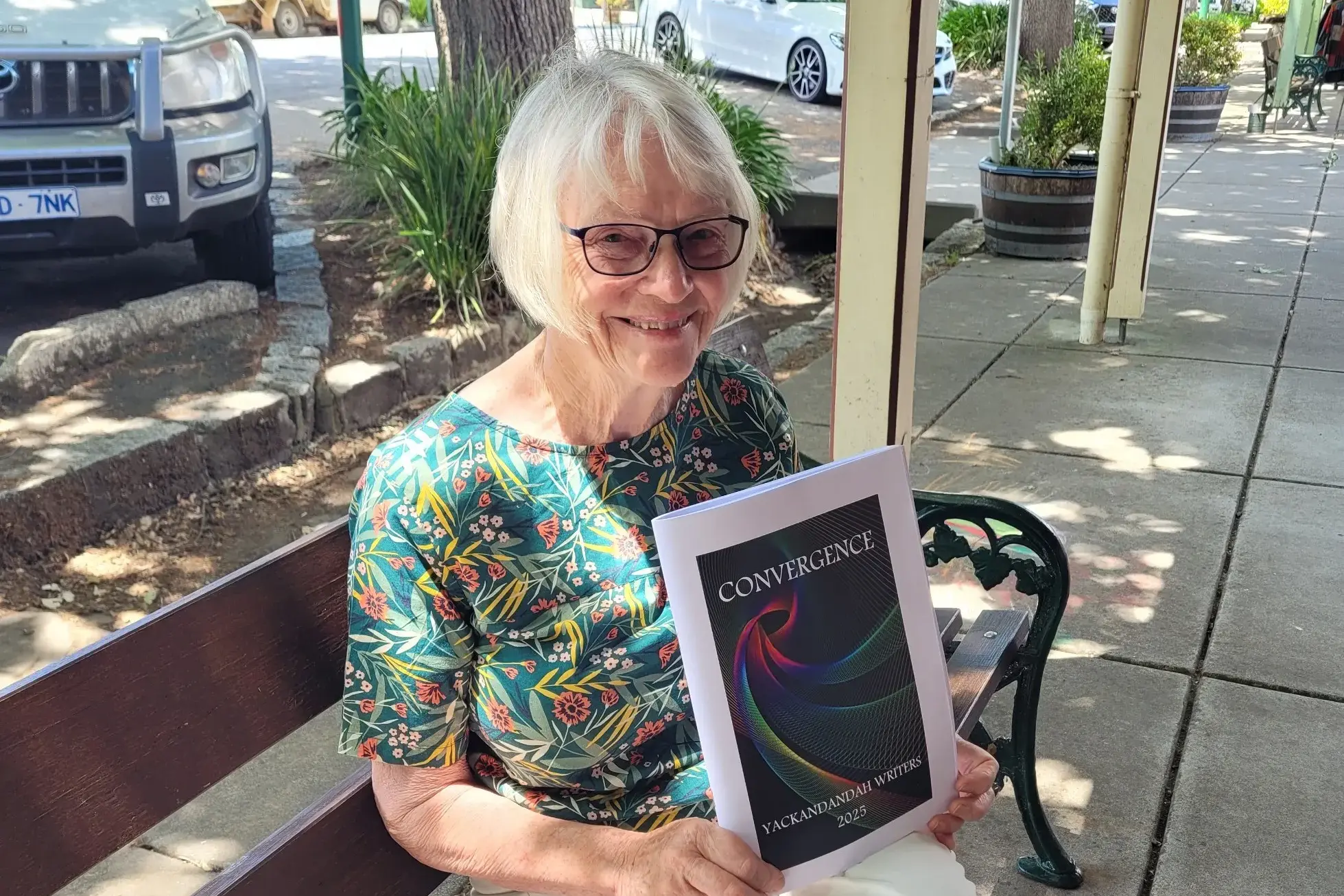<p>LAUNCHED: Yackandandah Writer\\u2019s organiser Bev Lello with a copy of the group\\u2019s 2025 publication \\u2018Convergence\\u2019 launched in December last year. PHOTO: Coral Cooksley</p>\\n