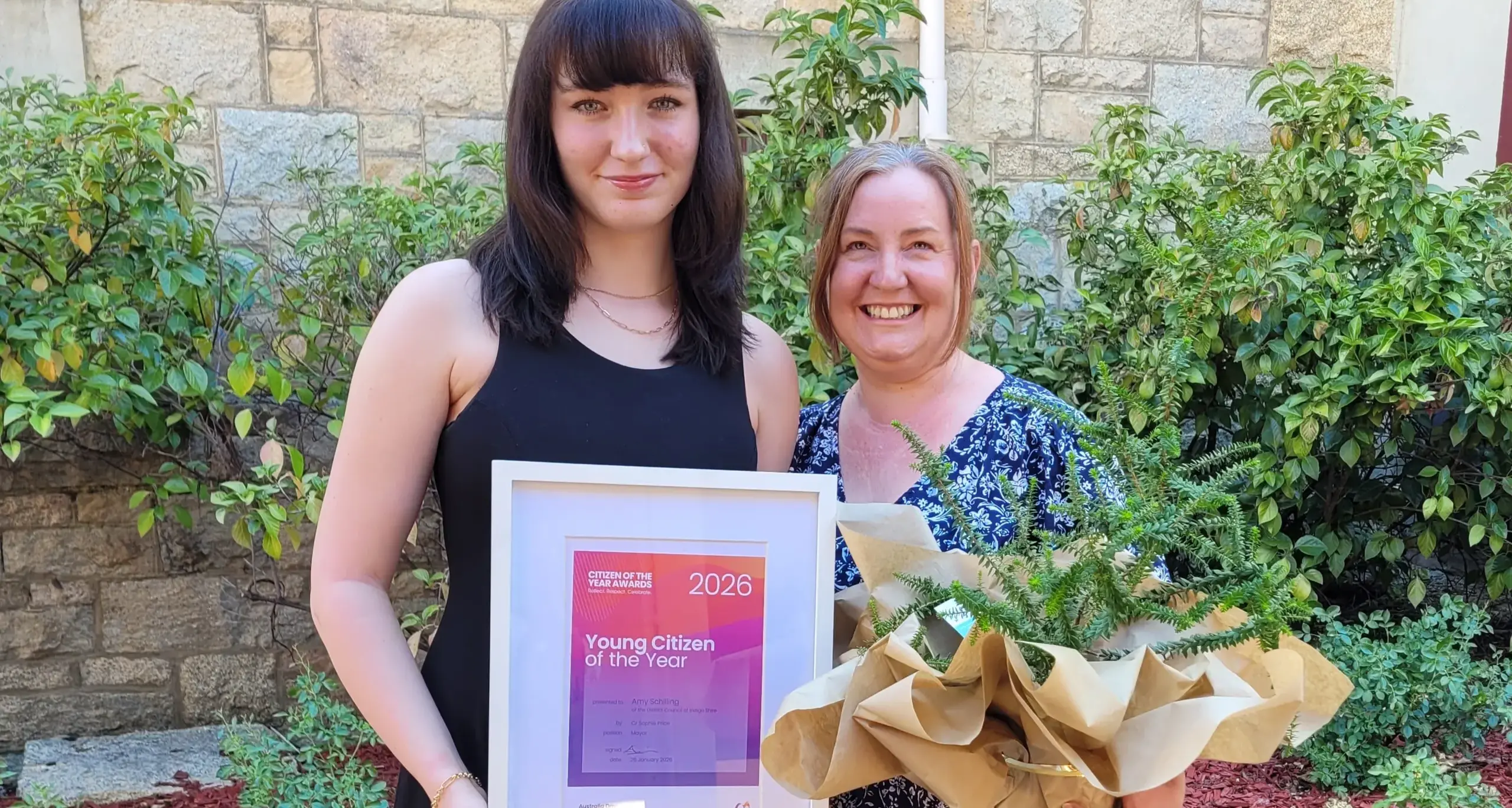 Young citizen of the year award presented to Amy Schilling