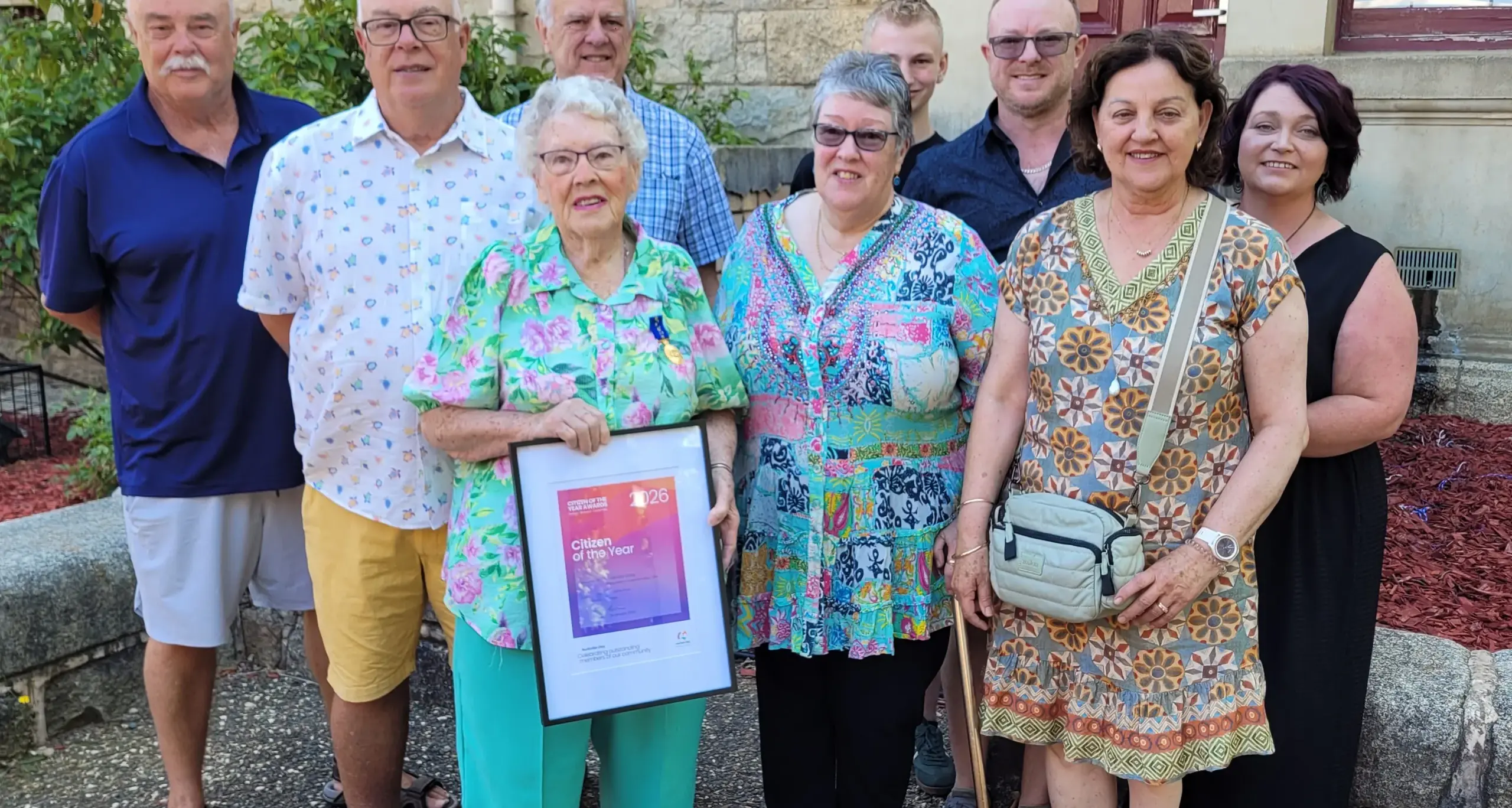 Beechworth’s Gwen Gray receives Indigo Shire’s 2026 Citizen of the Year award