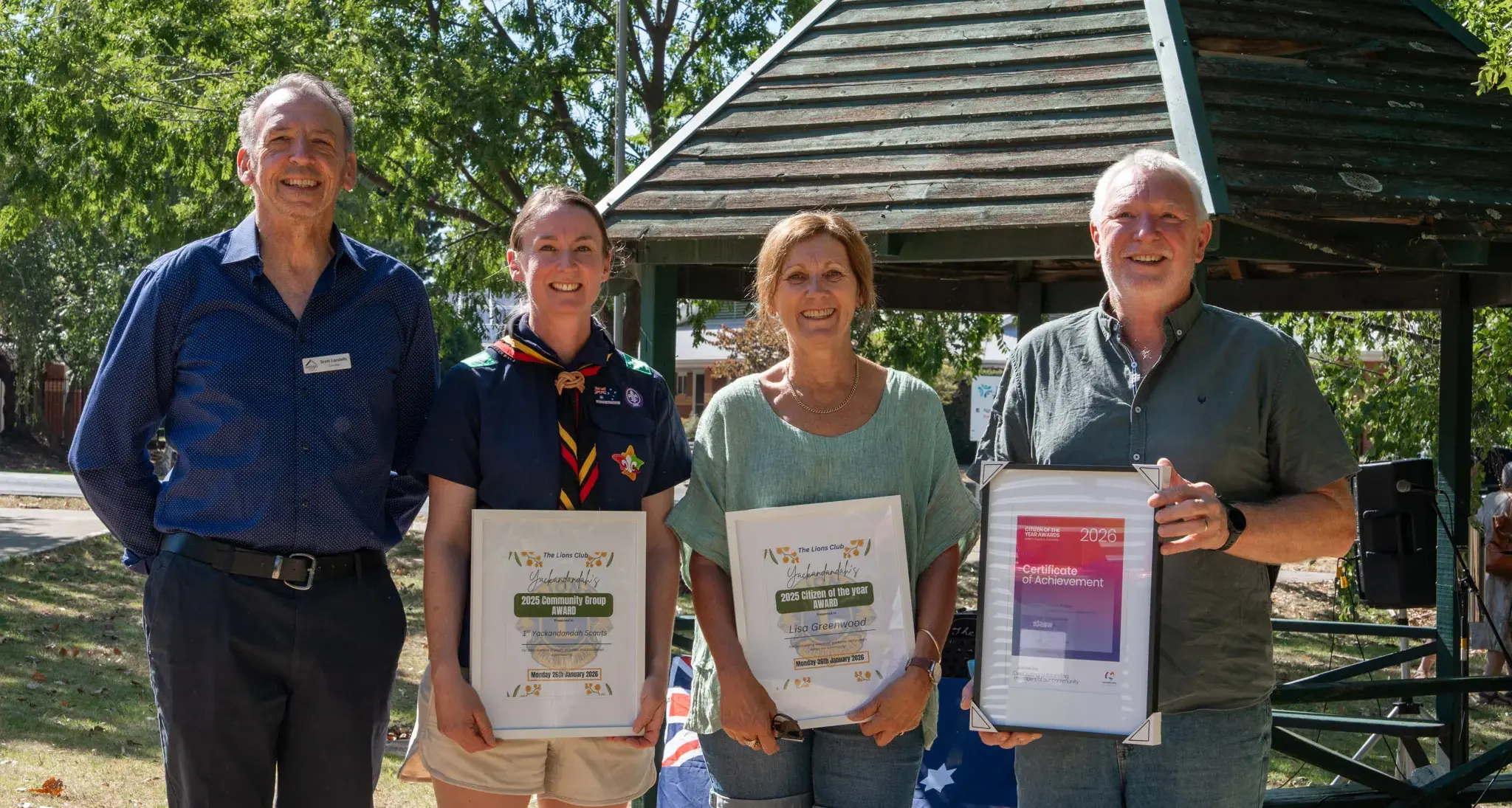 A Lions share of awards for volunteers on Australia Day