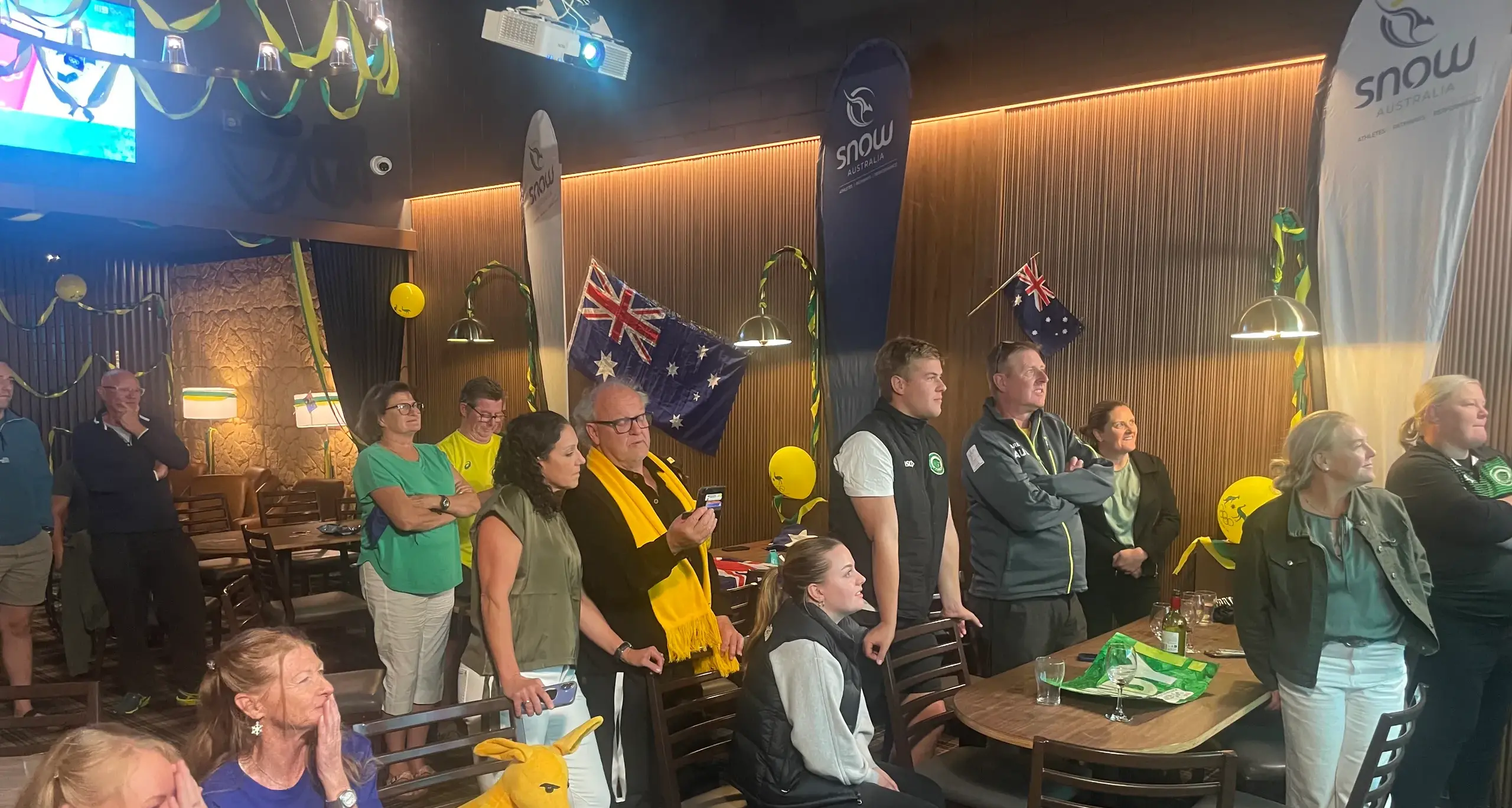 Jindabyne cheers on Winter Olympic gold medallist Cooper Woods