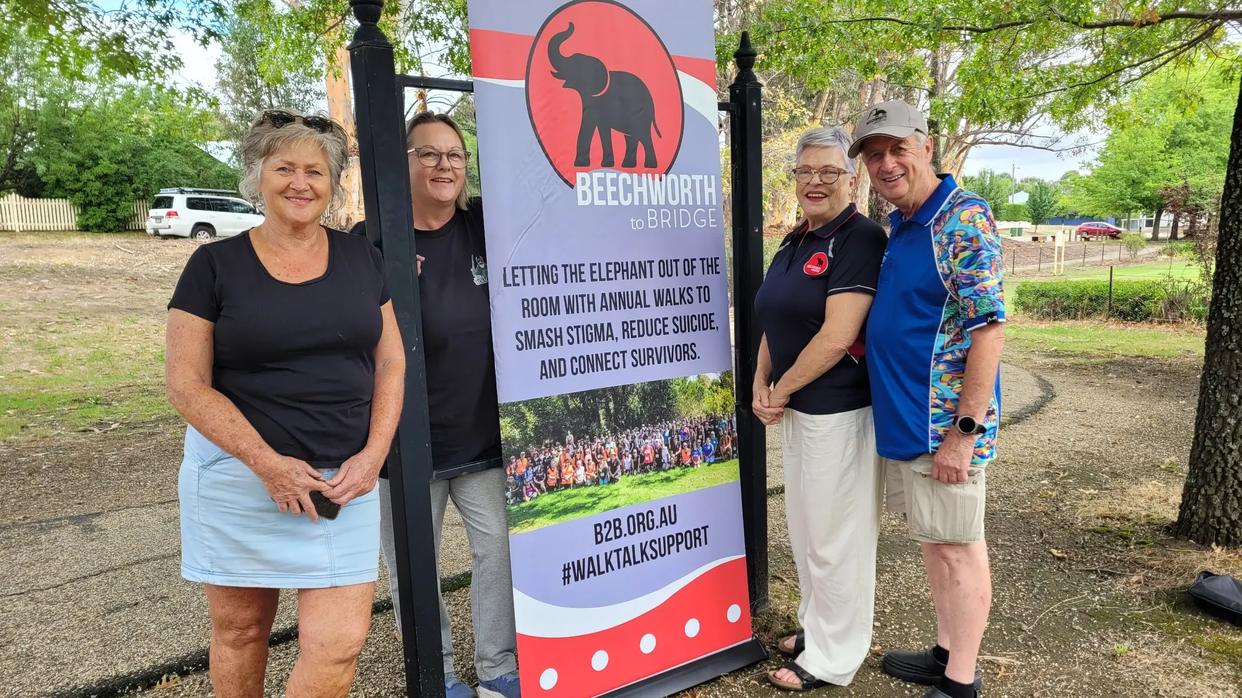 Walk, talk and support for suicide awareness