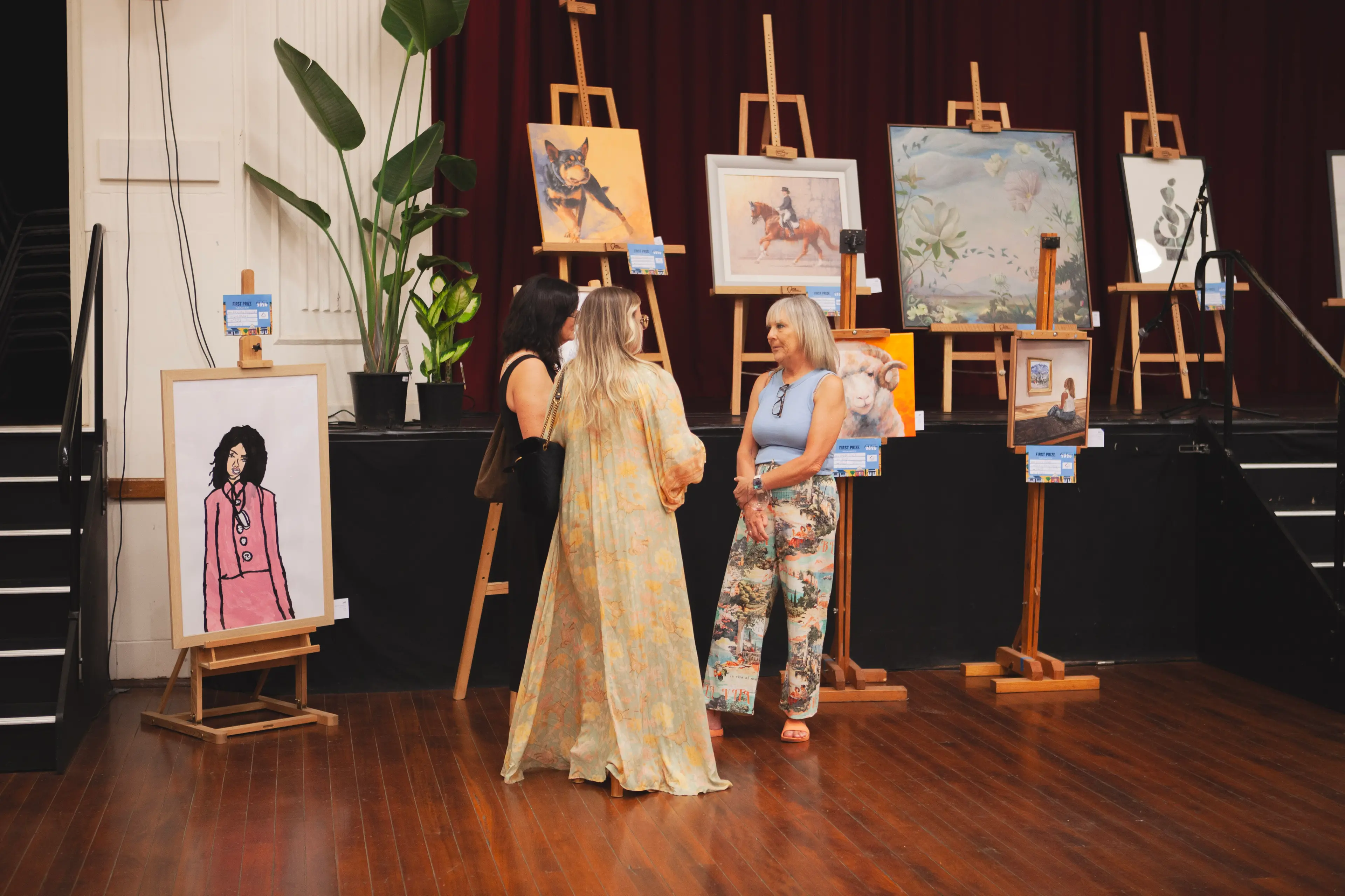 <p>TALENTED: Works on show at the Rutherglen Memorial Hall from the Arts Rutherglen Taste of Arts Prize. PHOTO: Arts Rutherglen</p>\\n