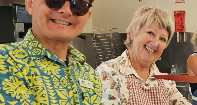 Community sharing feast with pizza night a big success