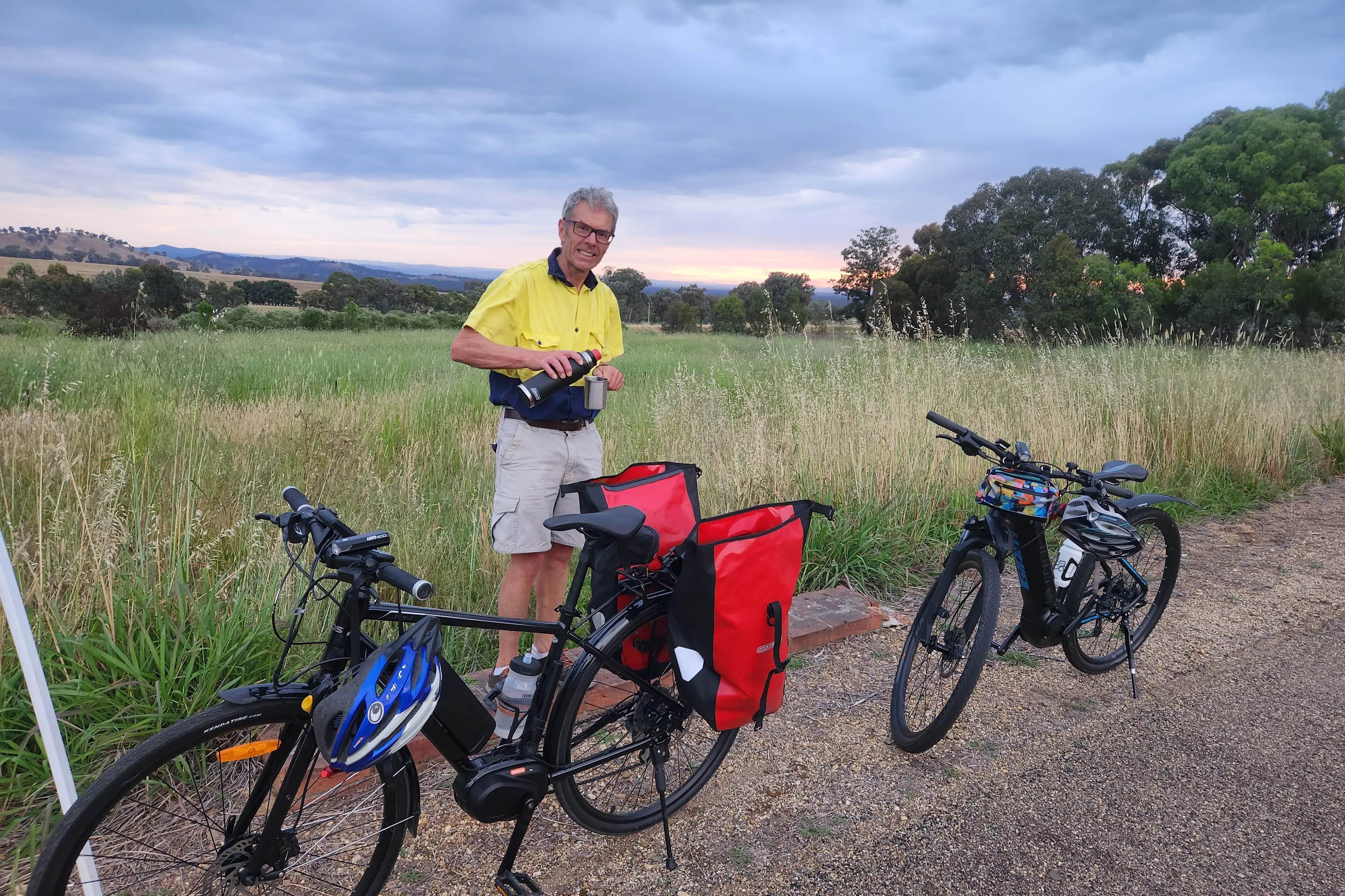 <p>OUTDOOR PASSION: Beechworth\\u2019s Andrew Gosden enjoys helping to organise group rides for a bike riding network for older people to explore rail trails and back roads. </p>\\n