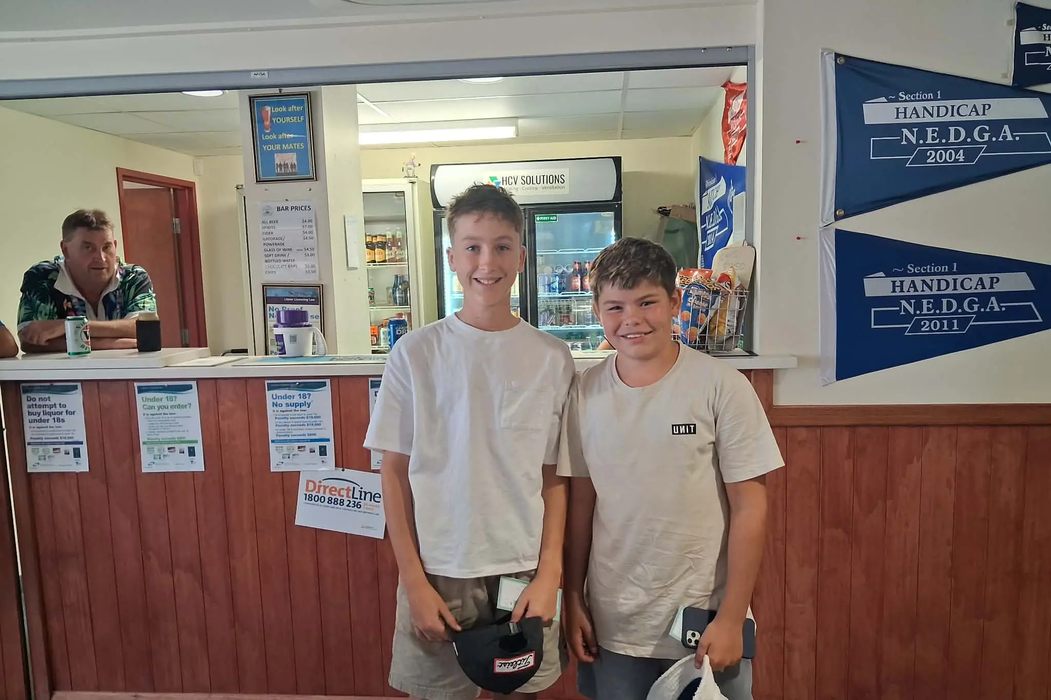 <p>GOLDEN TOUCH: Junior winners of the Beechworth Golf Club Good Friday Golden Putter Ollie Corcoran and Ashton Leary. </p>\\n