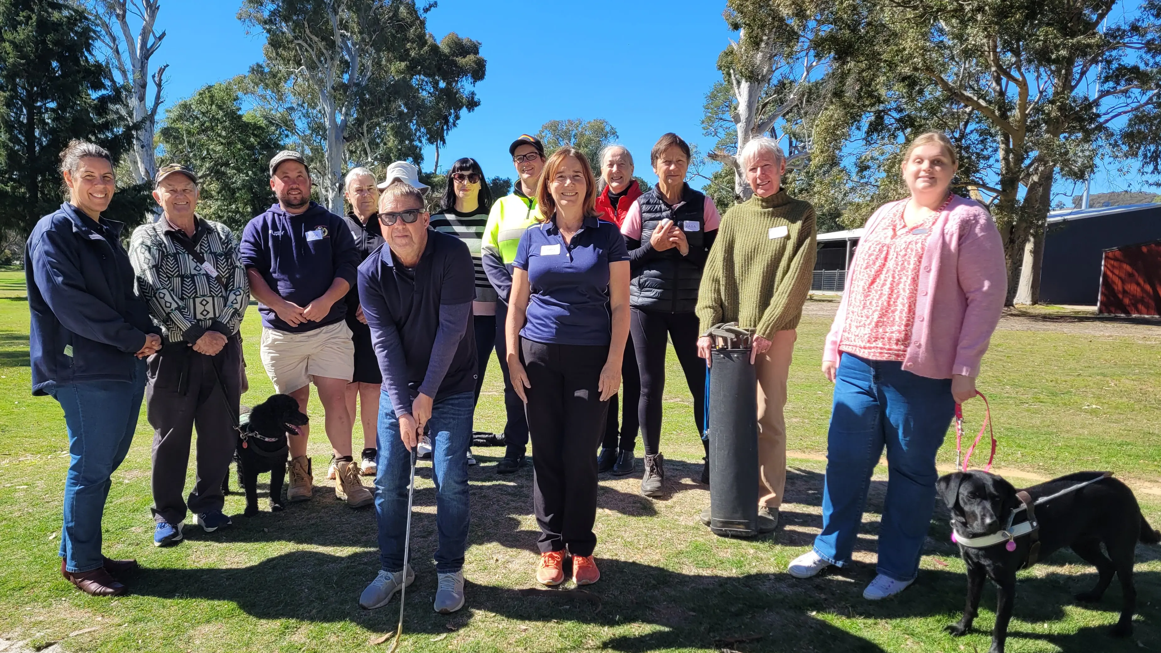 Beechworth tees off for blind golf brought to the North East for the first time
