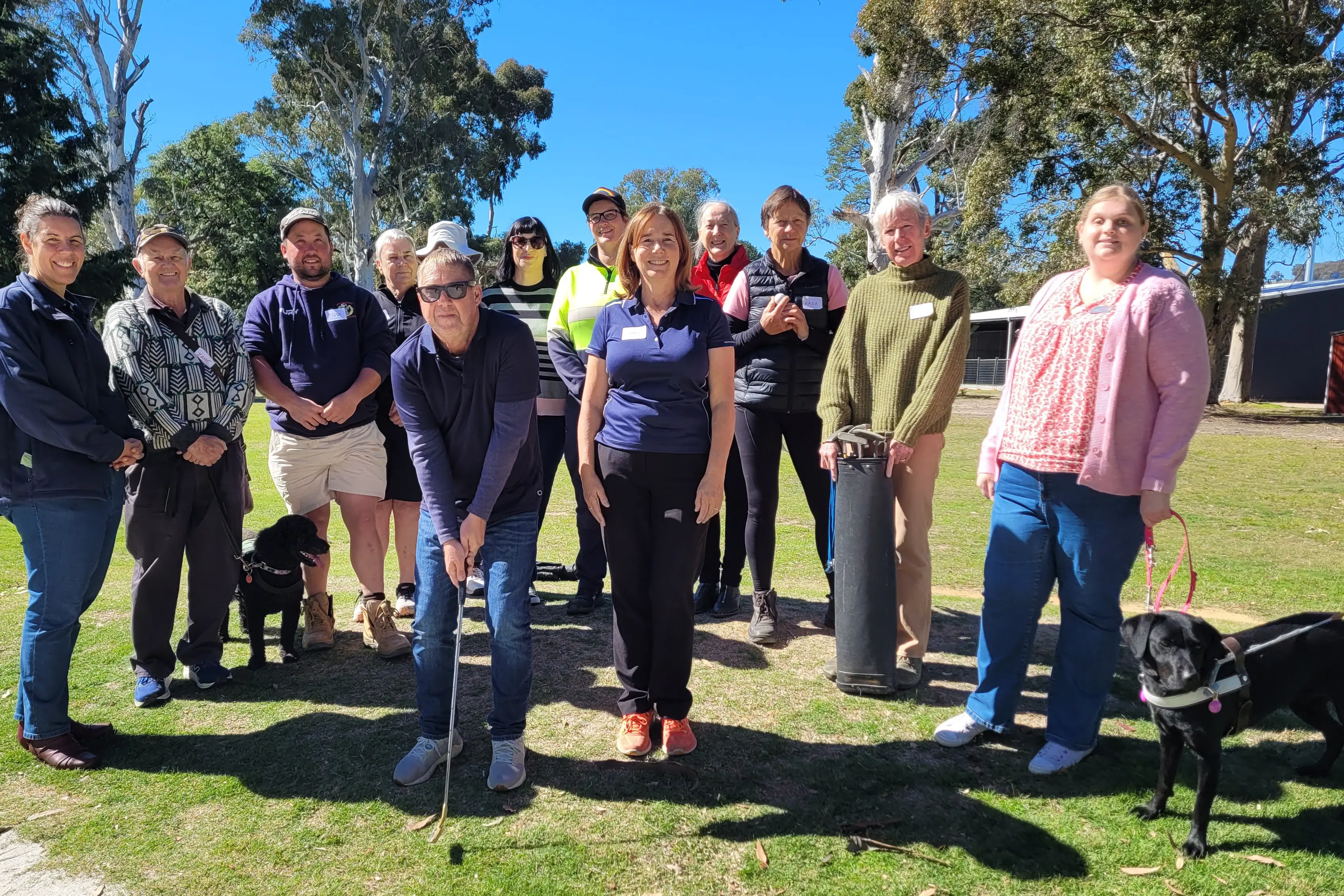 Beechworth tees off for blind golf brought to the North East for the first time