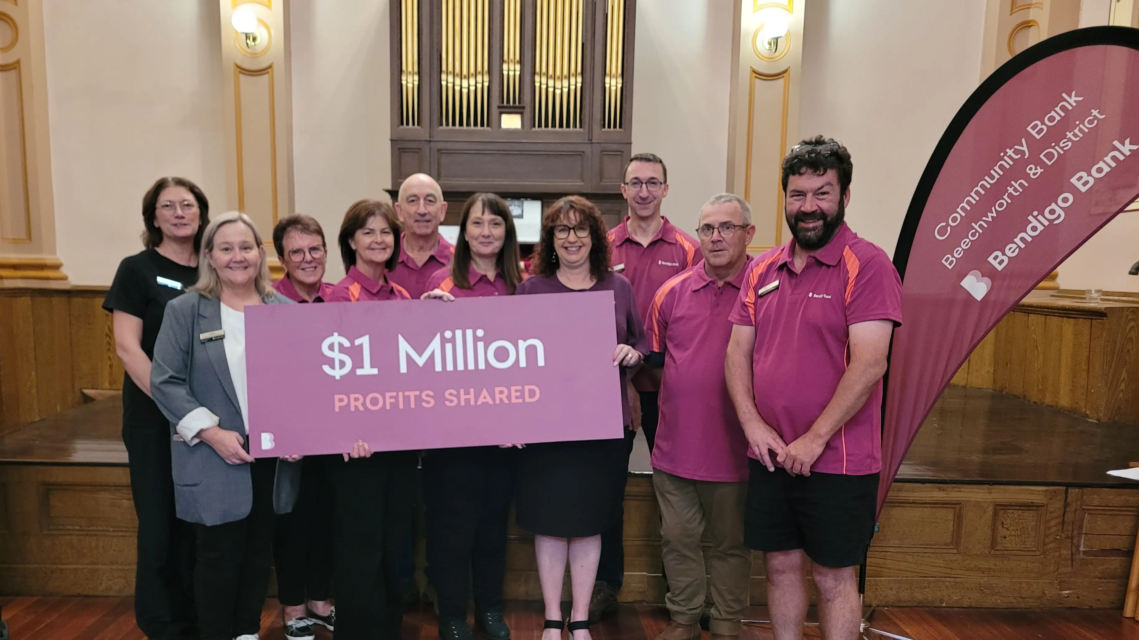 Community bank announces $1 million milestone