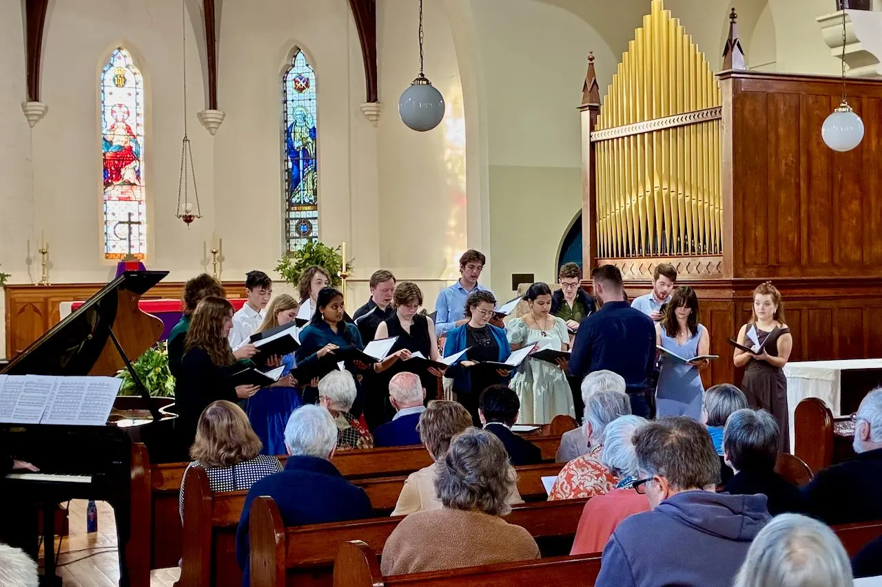 <p>TUNED UP: Will Fellows directs the Choir of Queen\\u2019s College in Christ Church in 2025. PHOTO: Jamie Kronborg</p>\\n