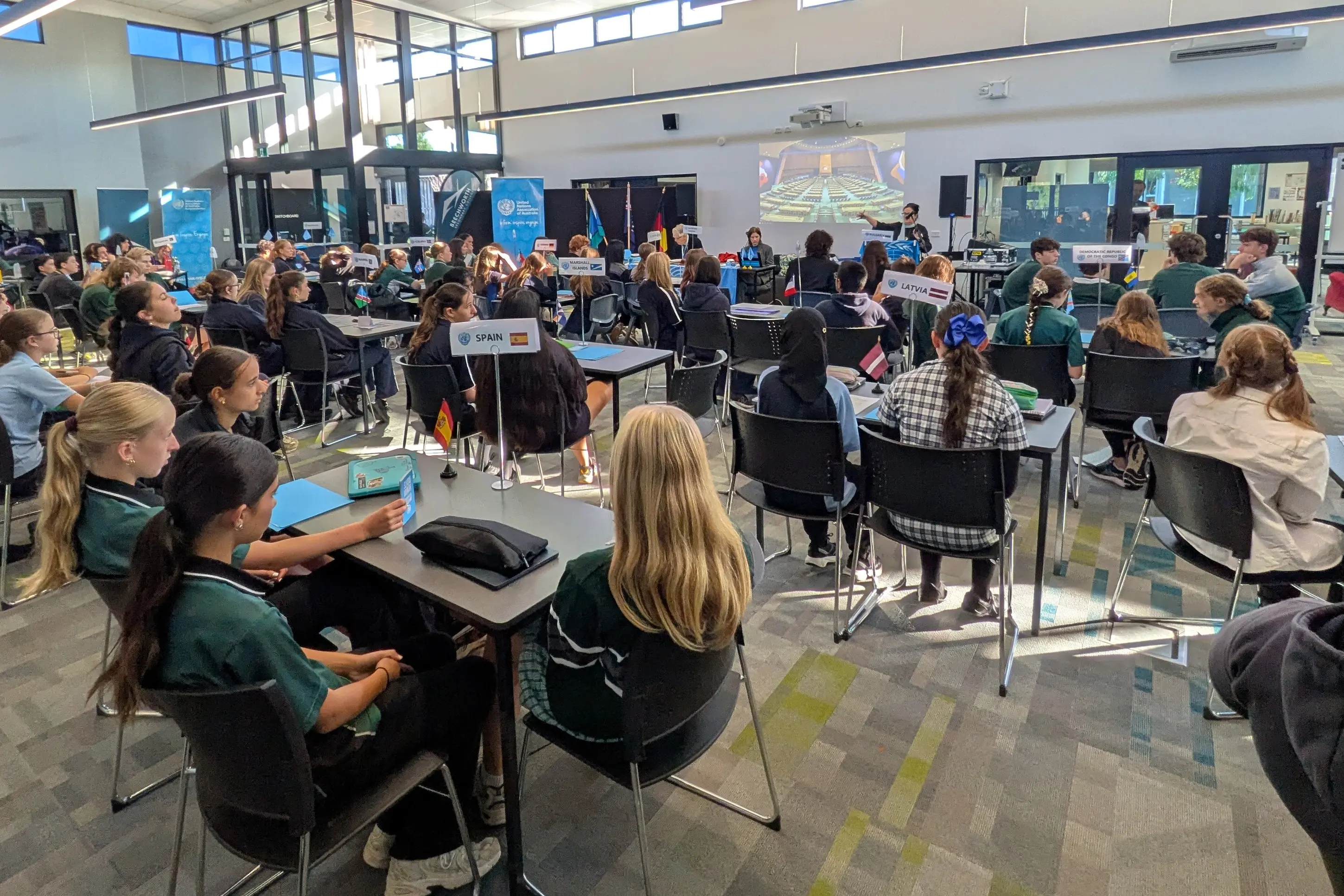 <p>SIMULATED EXPERIENCE: Students from Beechworth Secondary College and six other high schools from around the region took part in a Model UN learning experience. PHOTO: Alastair Jack</p>\\n