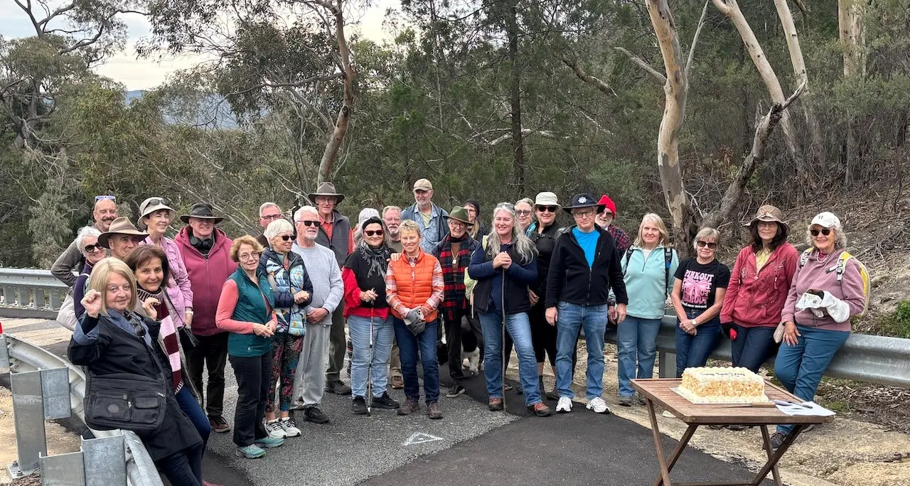 Walkers mark bridge birthdays