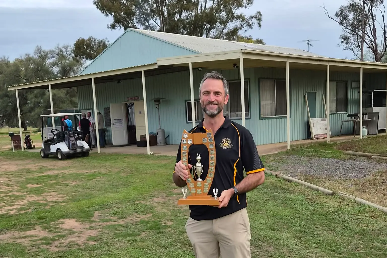 <p>NEW CHAMPION: Andrew Field at St James after winning the NEDGA Sandgreen Championships. </p>\\n