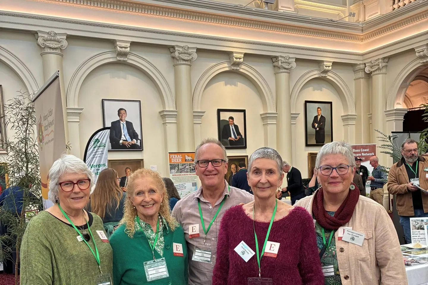<p>LANDCARE REPS: Wodonga Urban Landcare Network\\u2019s Julie Hind (left), Rowan Wallace from Kiewa Catchment Landcare Groups, Our Native Garden Nursery\\u2019s Peter Staley with Wooragee Landcare\\u2019s Karen Bowley and Sue Brunskill at last week\\u2019s Parliamentary Friends of Landcare event in Melbourne.</p>\\n