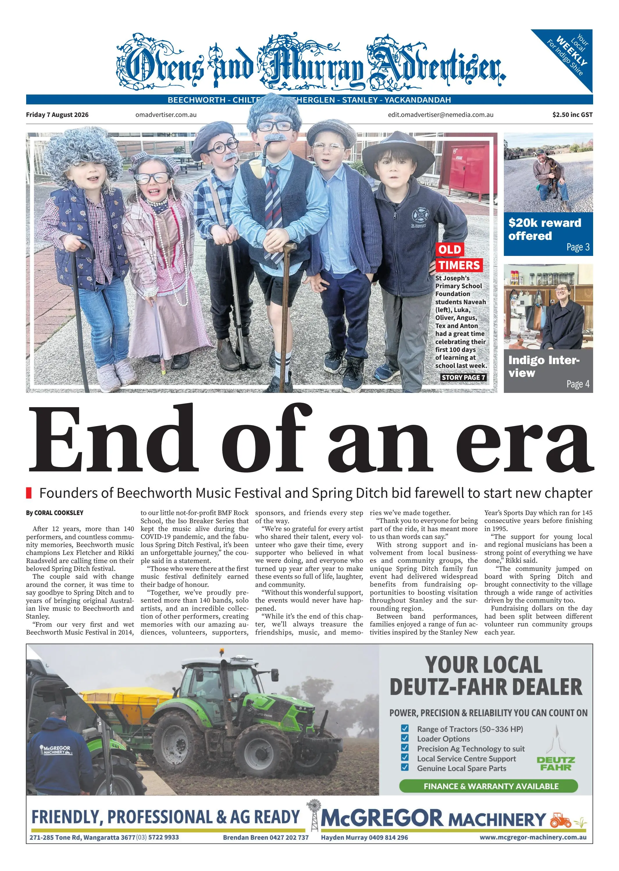 Ovens & Murray Advertiser, August 7, 2026