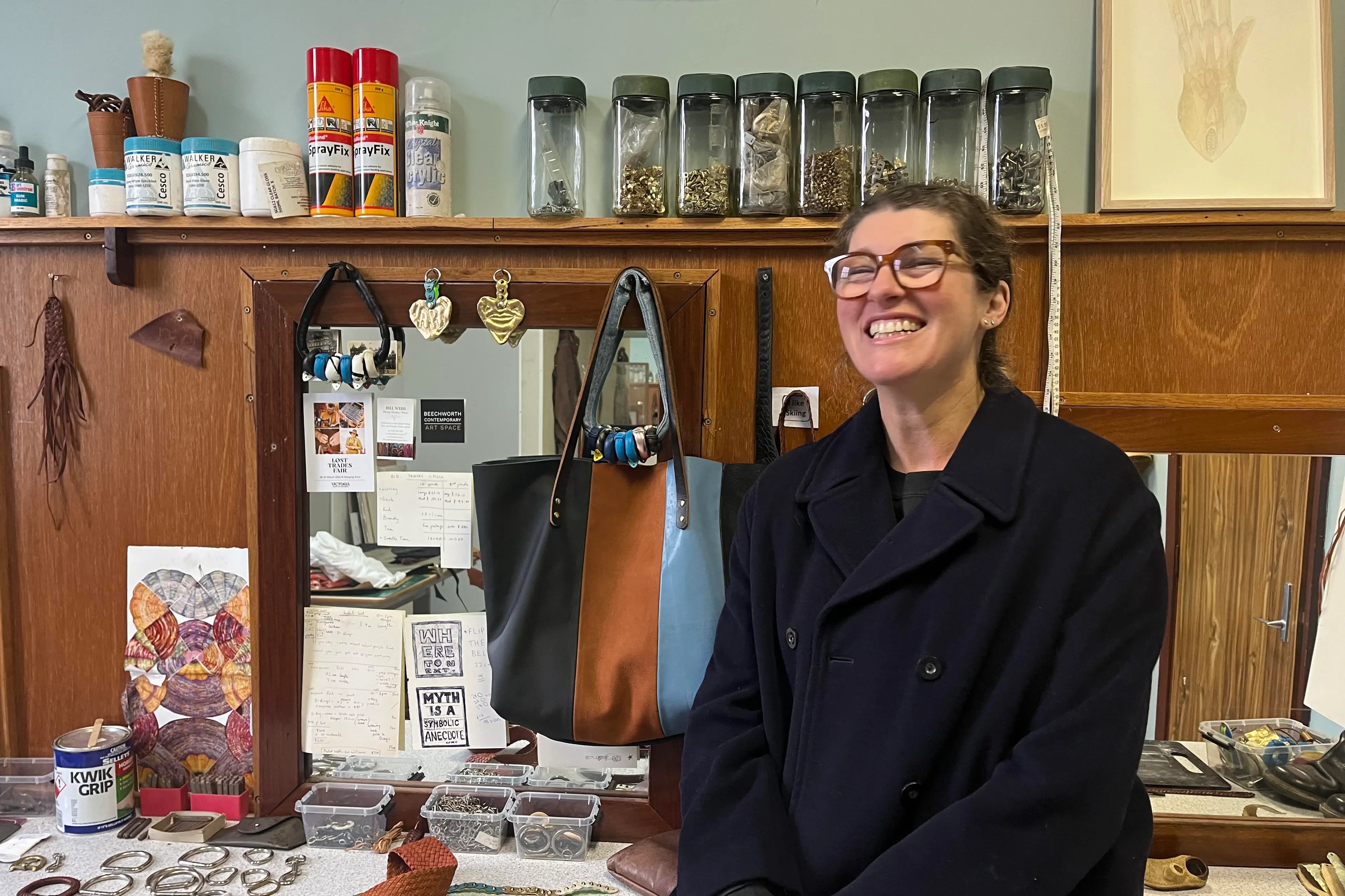 <p>CREATIVE: Yackandandah\\u2019s Selby Ginn enjoys hands-on empirical learning processes and constantly being challenged by material constraints in her work.</p>\\n