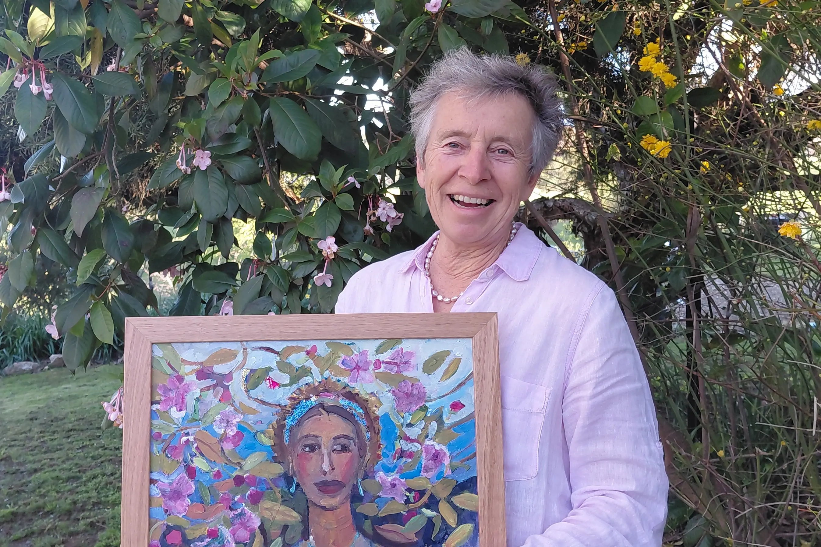 <p>FITTING: With the first day of spring on Tuesday, Beechworth artist Valerie Crosse has an art exhibition \\u2018Spring is in the Air\\u2019 with artworks being showcased at Beechworth\\u2019s Anglican Christ Church. </p>\\n