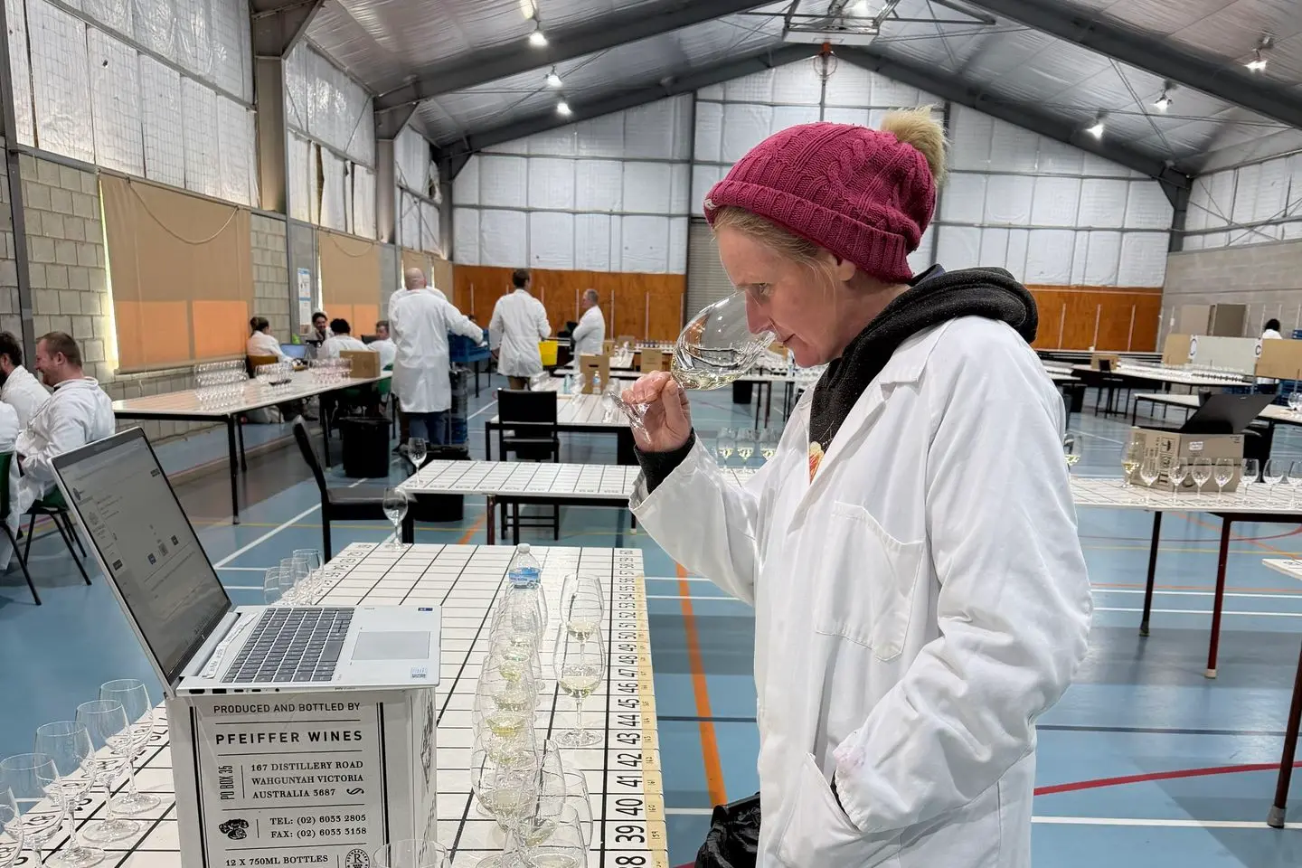 <p>SAMPLED: Pfieffer Wine\\u2019s senior winemaker and a Rutherglen Wine Show judge Jen Pfeiffer evaluates one of the many entries at last week\\u2019s Rutherglen Wine Show. PHOTOS: Louise Vogt</p>\\n