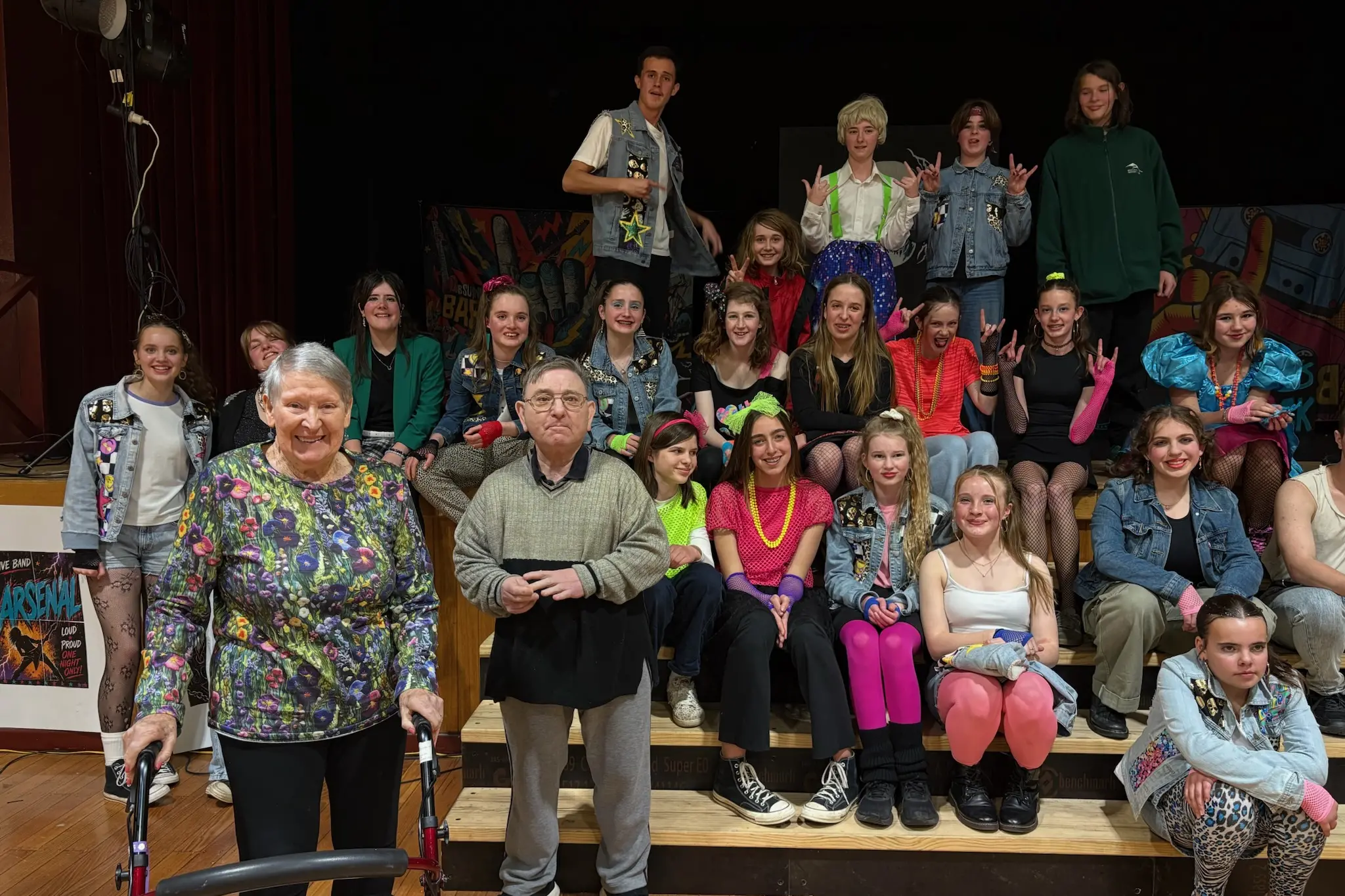<p>HAPPY: Beechworth Health Service Stringy Bark residents Barb Lowery and Earnie Zane had a fabulous time at BSC\\u2019s recent production of the musical \\u2018Rock of Ages.\\u2019</p>\\n
