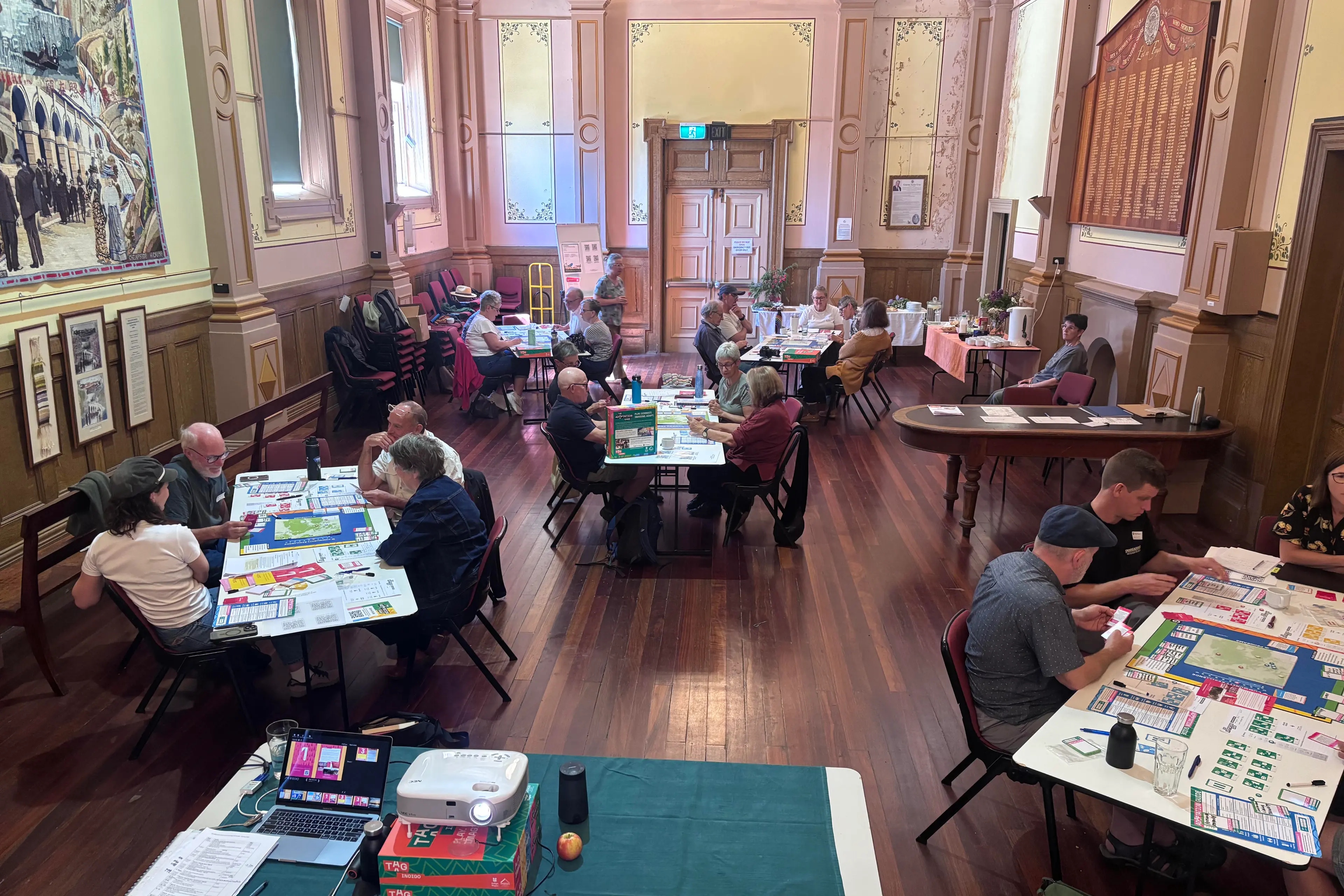 <p>GAINED KNOWLEDGE: Participants at the Adaptation Game (TAG) launch on Saturday held at the Beechworth Town Hall.</p>\\n