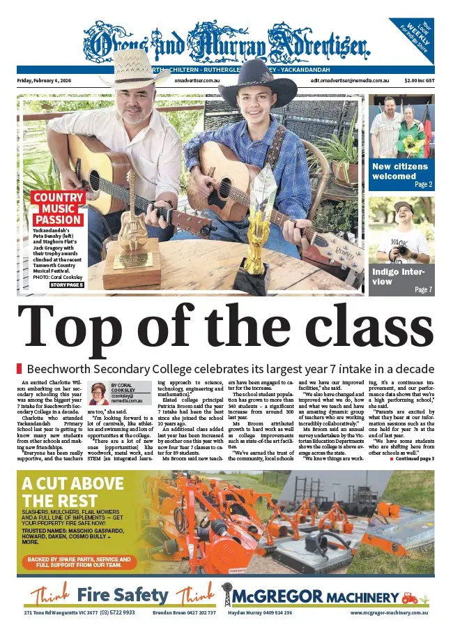 Ovens and Murray - Friday, February 6, 2026