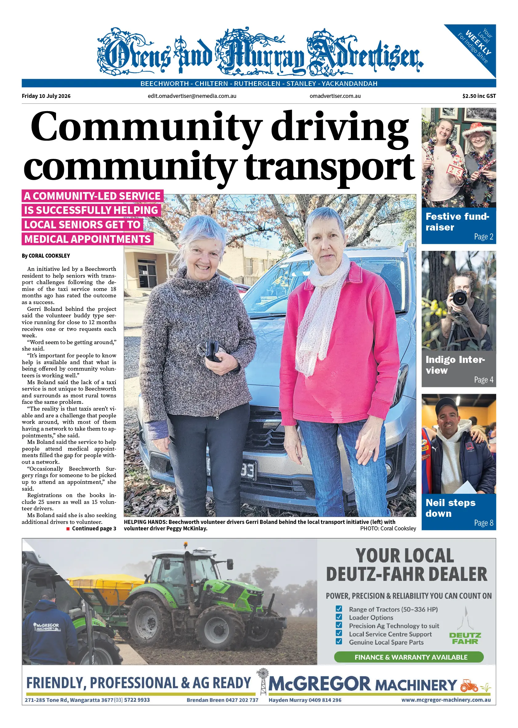 Ovens & Murray Advertiser, Friday 10 July 2026