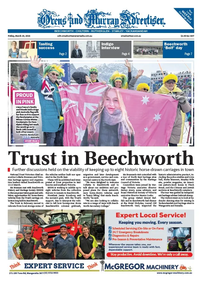 Ovens and Murray - Friday, March 20, 2026