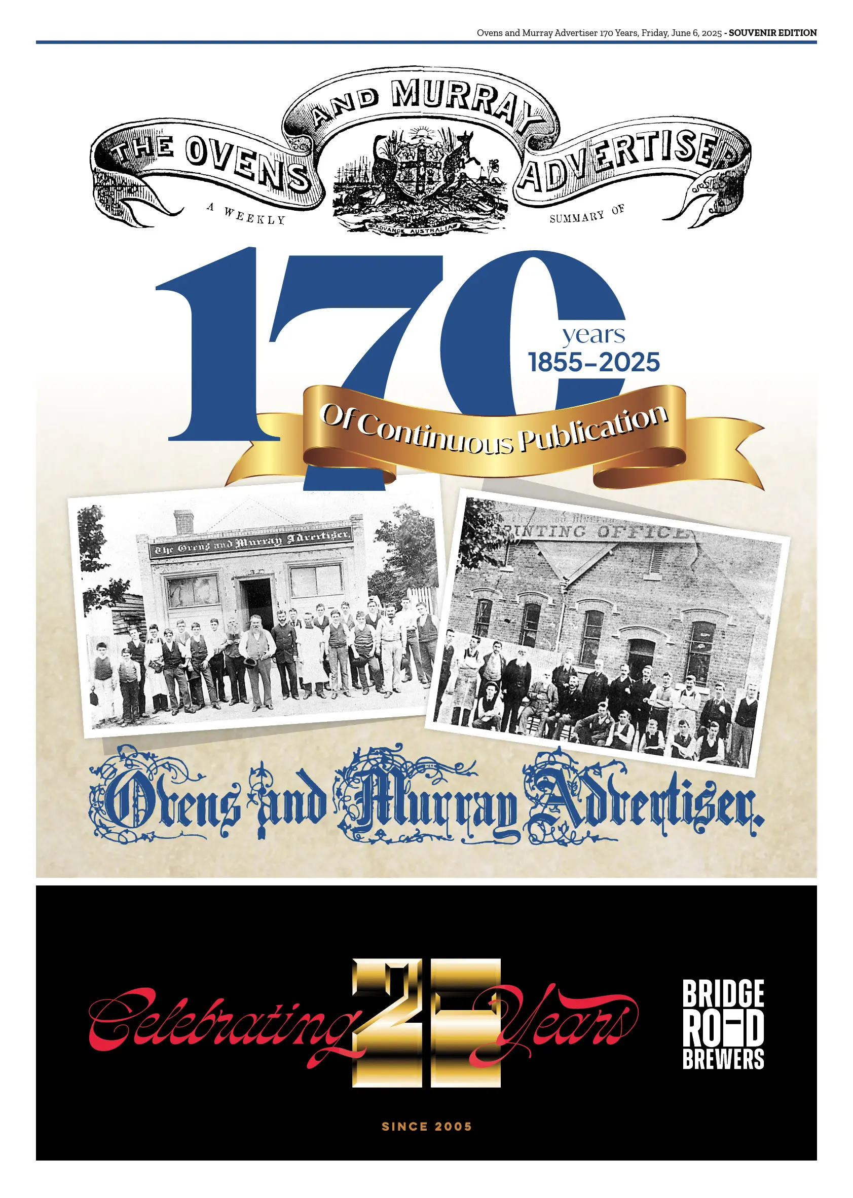 Ovens and Murray Advertiser 170 Years