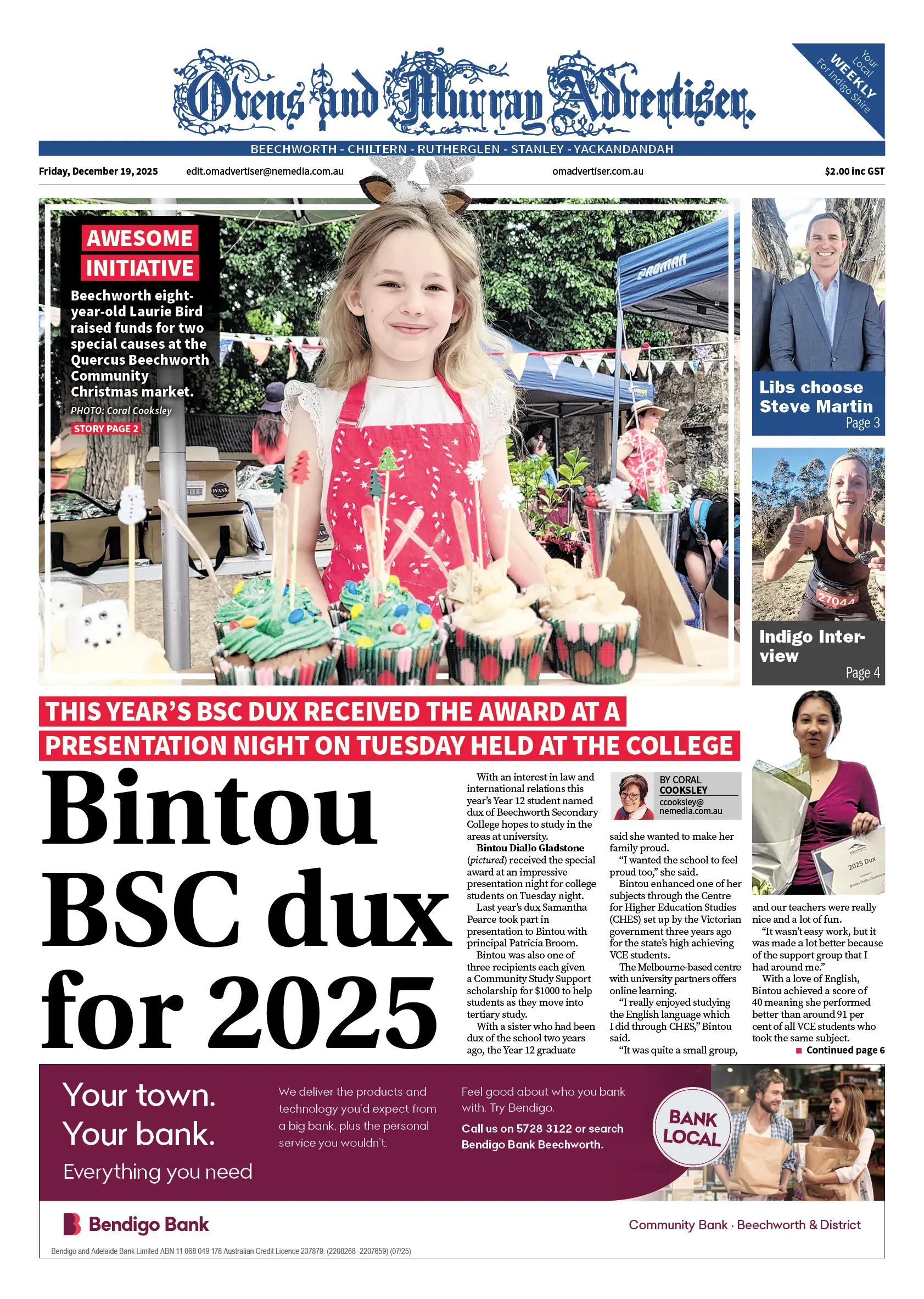 Ovens and Murray Advertiser, Friday, December 19, 2025